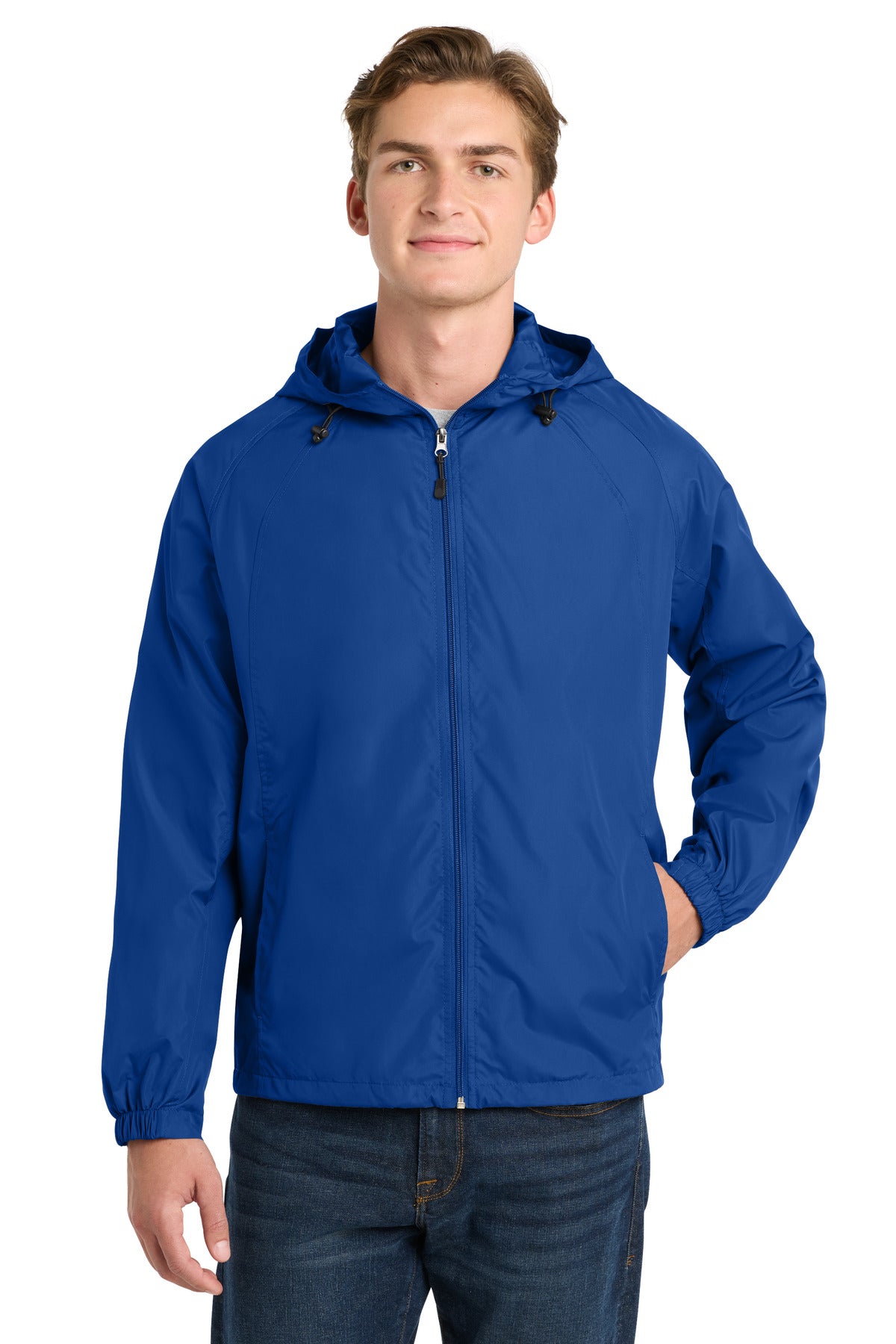 Sport-Tek ® Hooded Raglan Jacket. JST73 - Sport-Tek JST73