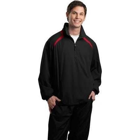 Joe's USA Men's 1/2-Zip Wind Shirt DRI-EQUIP