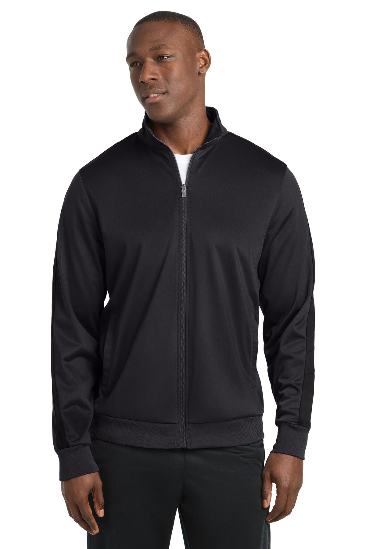 Sport-Tek JST94 Tricot Sleeve Stripe Track Jacket