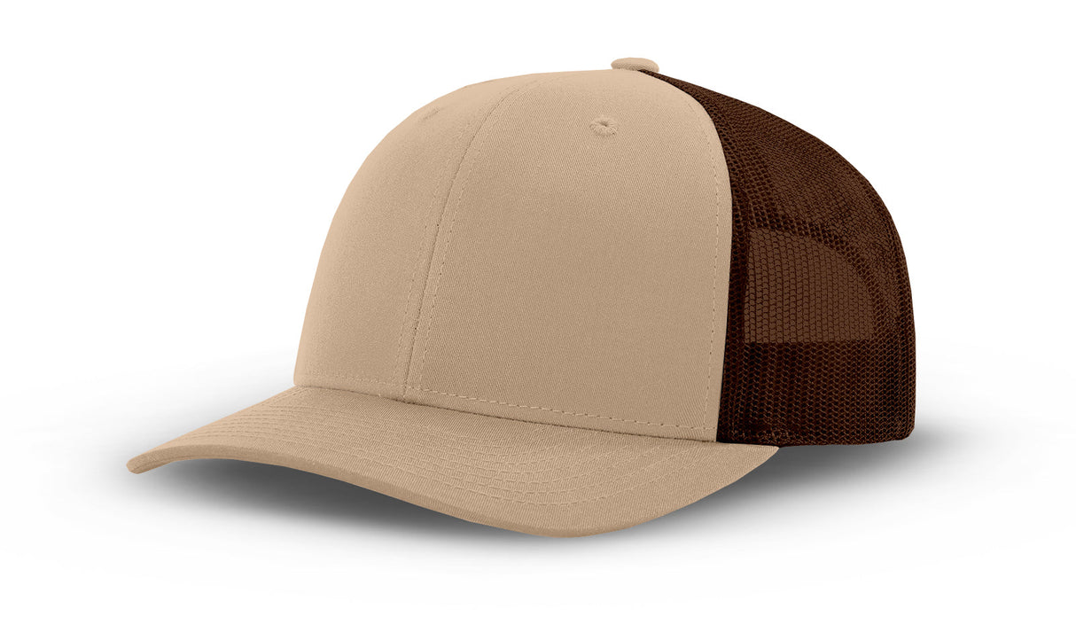 Joe's USA Original Trucker Hat JOE112 - Khaki/Brown - Main View