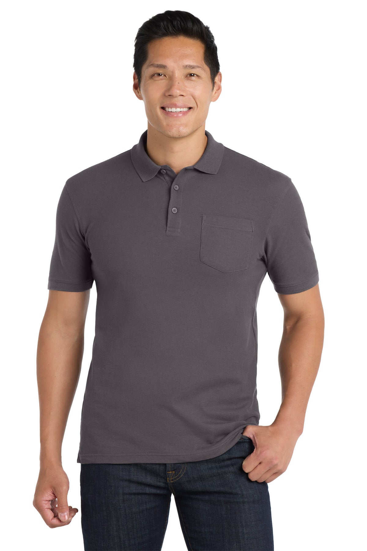 Port Authority ® Core Classic Pique Pocket Polo. K100P - Port Authority K100P