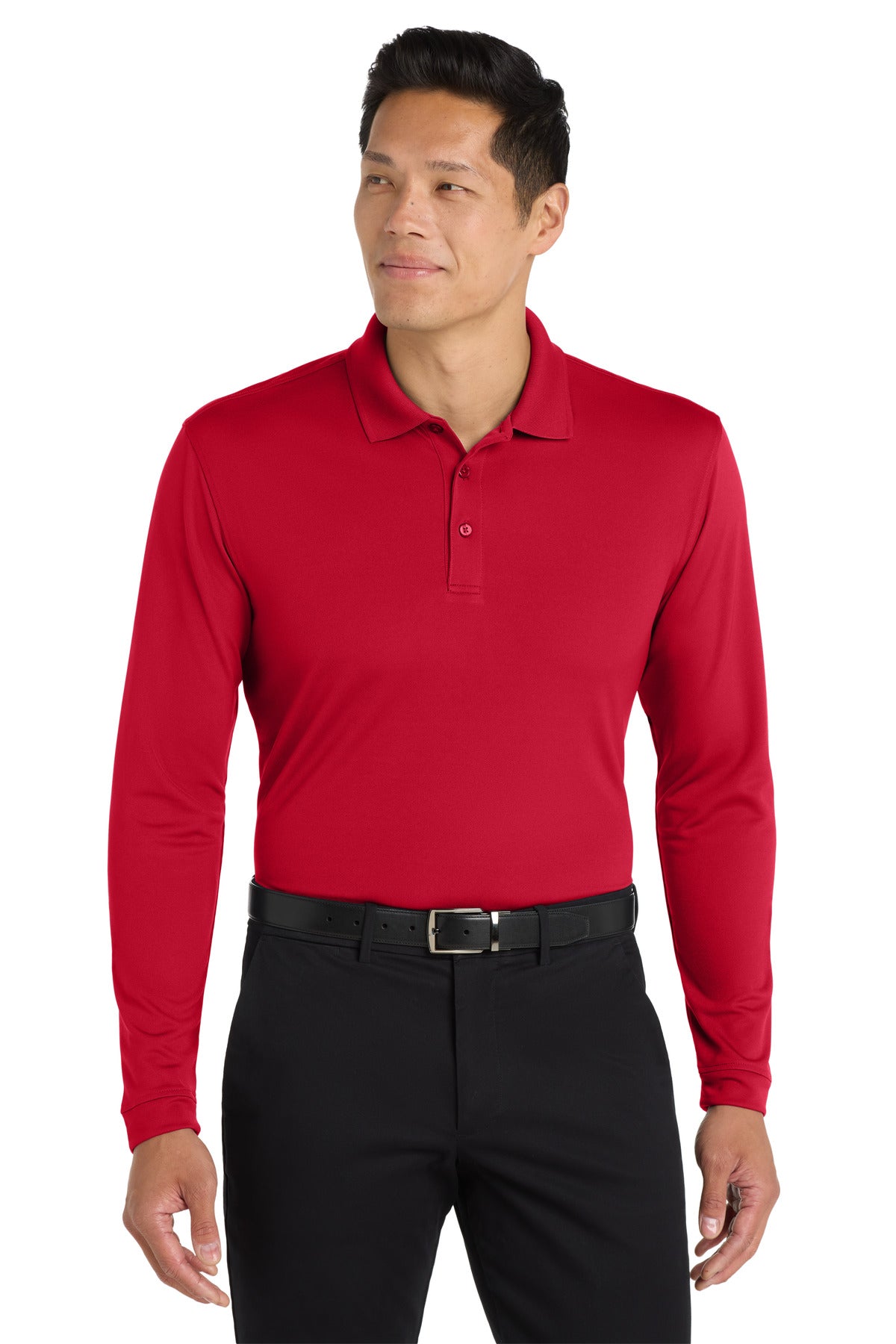 Port Authority K110LS Dry Zone UV Micro-Mesh Long Sleeve Polo | Wholesale
