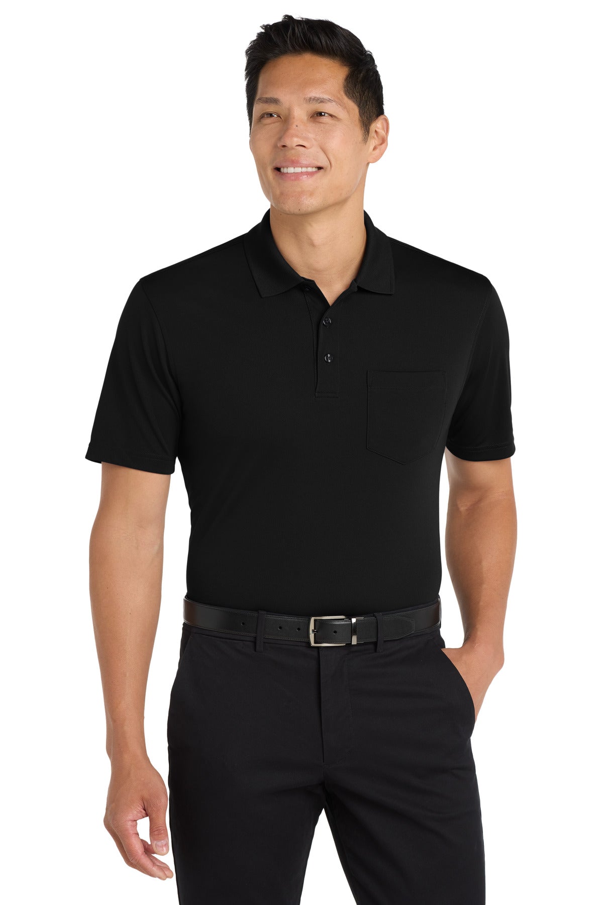 Port Authority K110P Dry Zone UV Micro-Mesh Pocket Polo Wholesale Blank