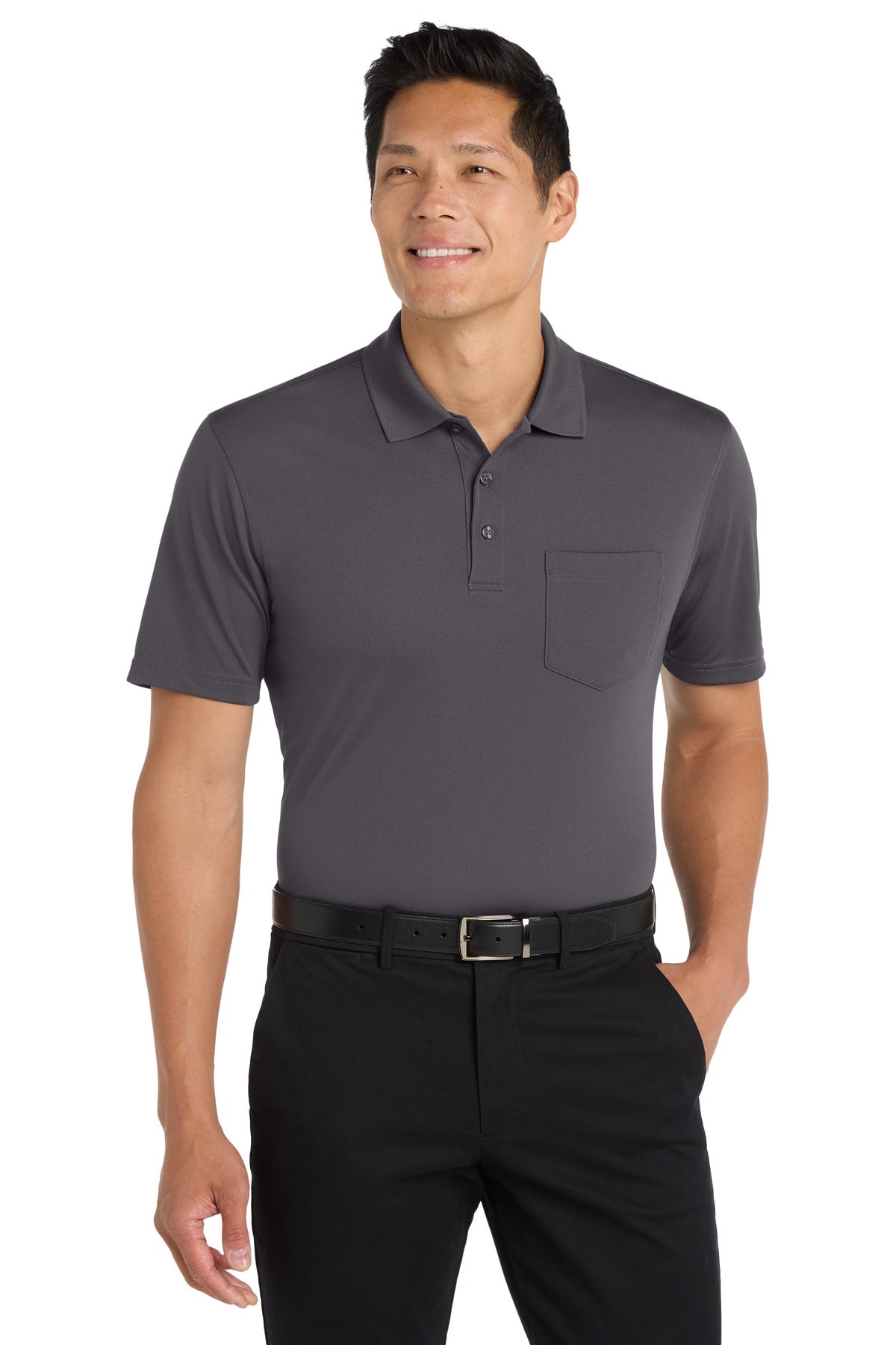Port Authority K110P Dry Zone UV Micro-Mesh Pocket Polo Wholesale Blank