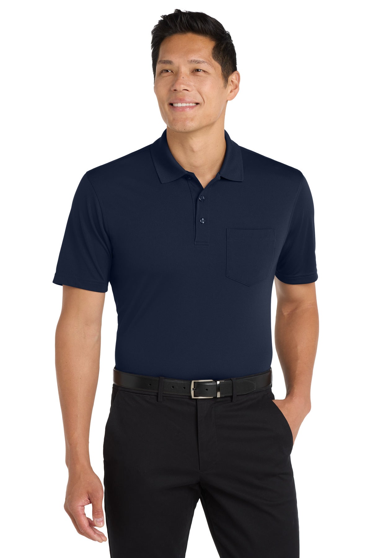 Port Authority K110P Dry Zone UV Micro-Mesh Pocket Polo Wholesale Blank