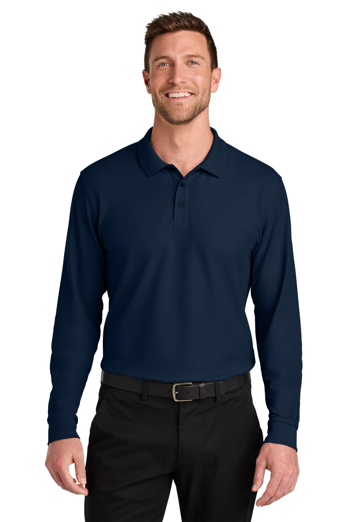 Port Authority ® Wearever Signature Pique Long Sleeve Polo K200LS - Port Authority K200LS