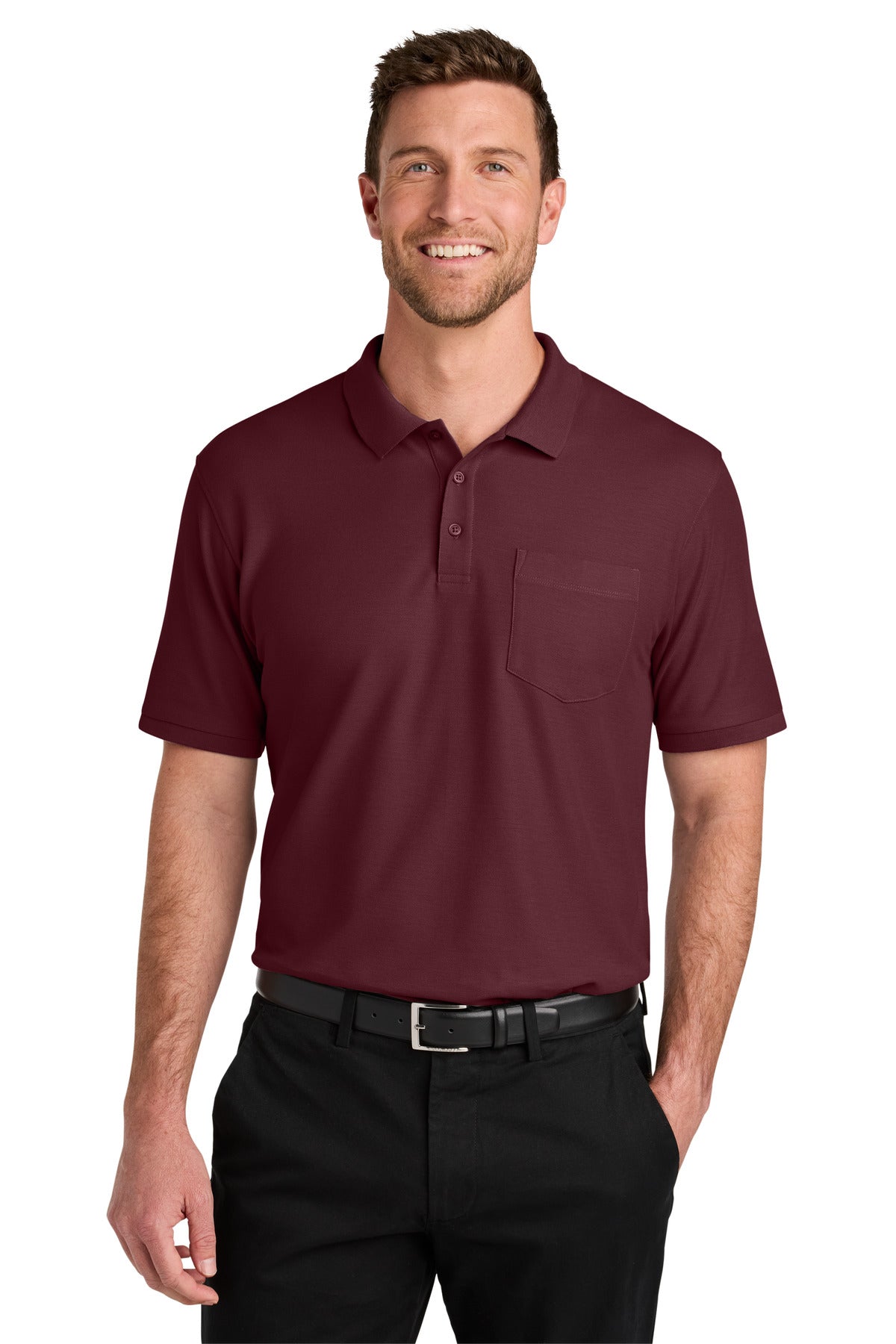 Port Authority K200P Wearever Signature Pique Pocket Polo Wholesale