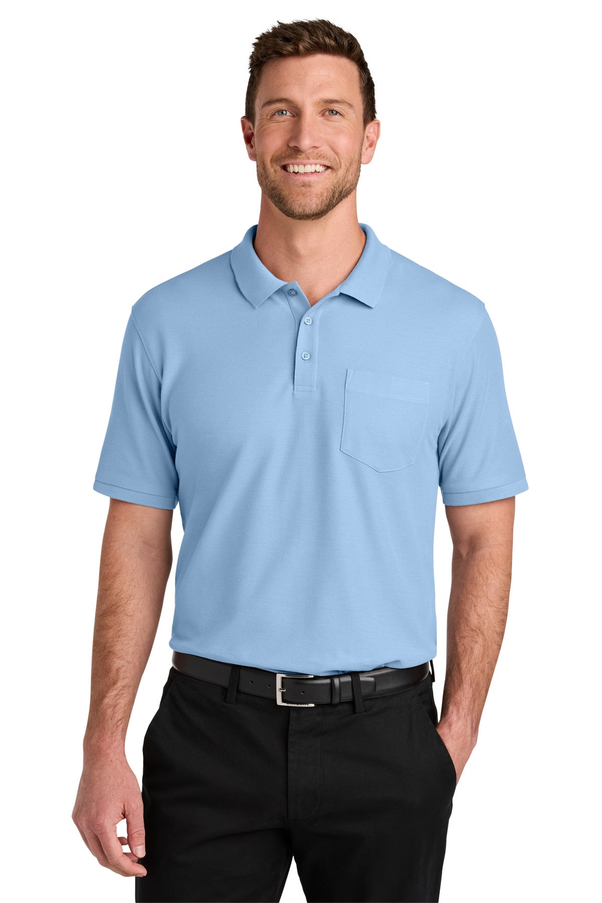 Port Authority K200P Wearever Signature Pique Pocket Polo Wholesale