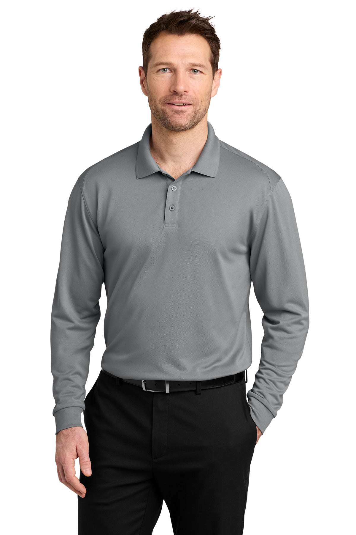 Port Authority K240LS Wearever Performance Pique Long Sleeve Polo