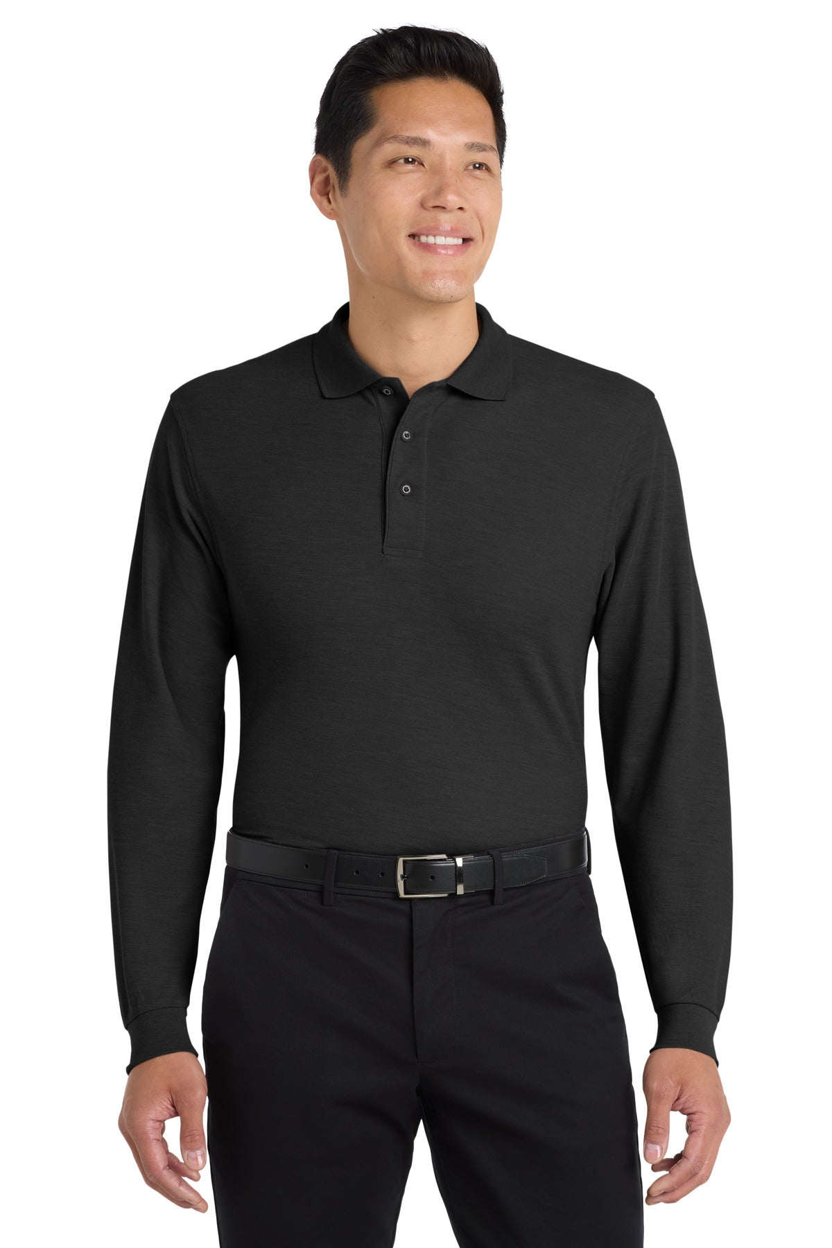 Port Authority K500LS Silk Touch Long Sleeve Polo Wholesale Blank