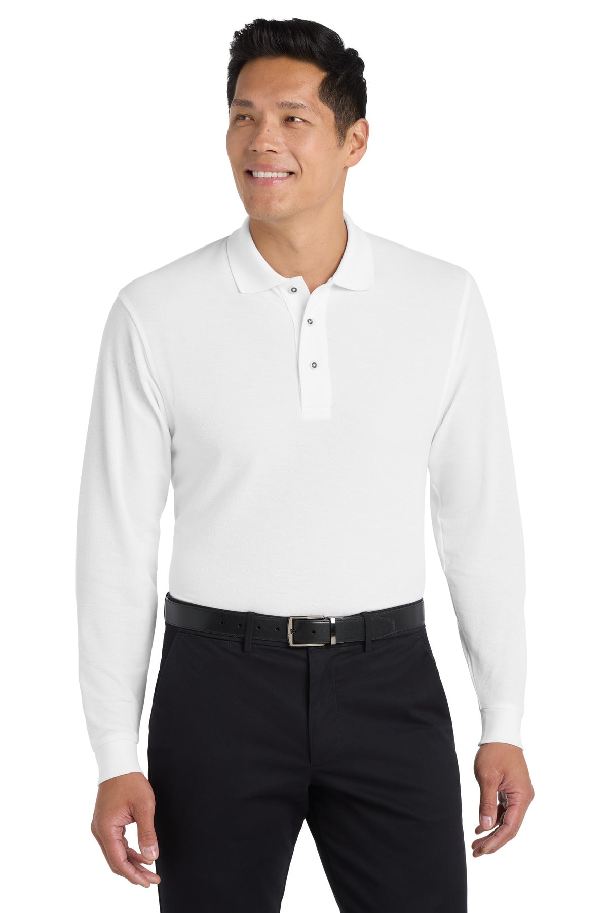 Port Authority K500LS Silk Touch Long Sleeve Polo Wholesale Blank