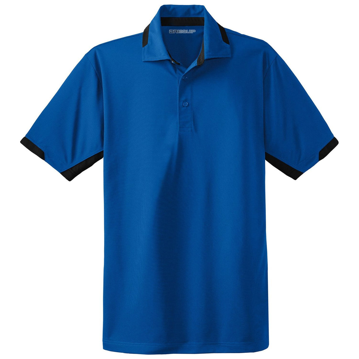 Men's Dry Zone Colorblock Ottoman Polo Polos/Knits DRI-EQUIP Royal Blue / Black X-Small