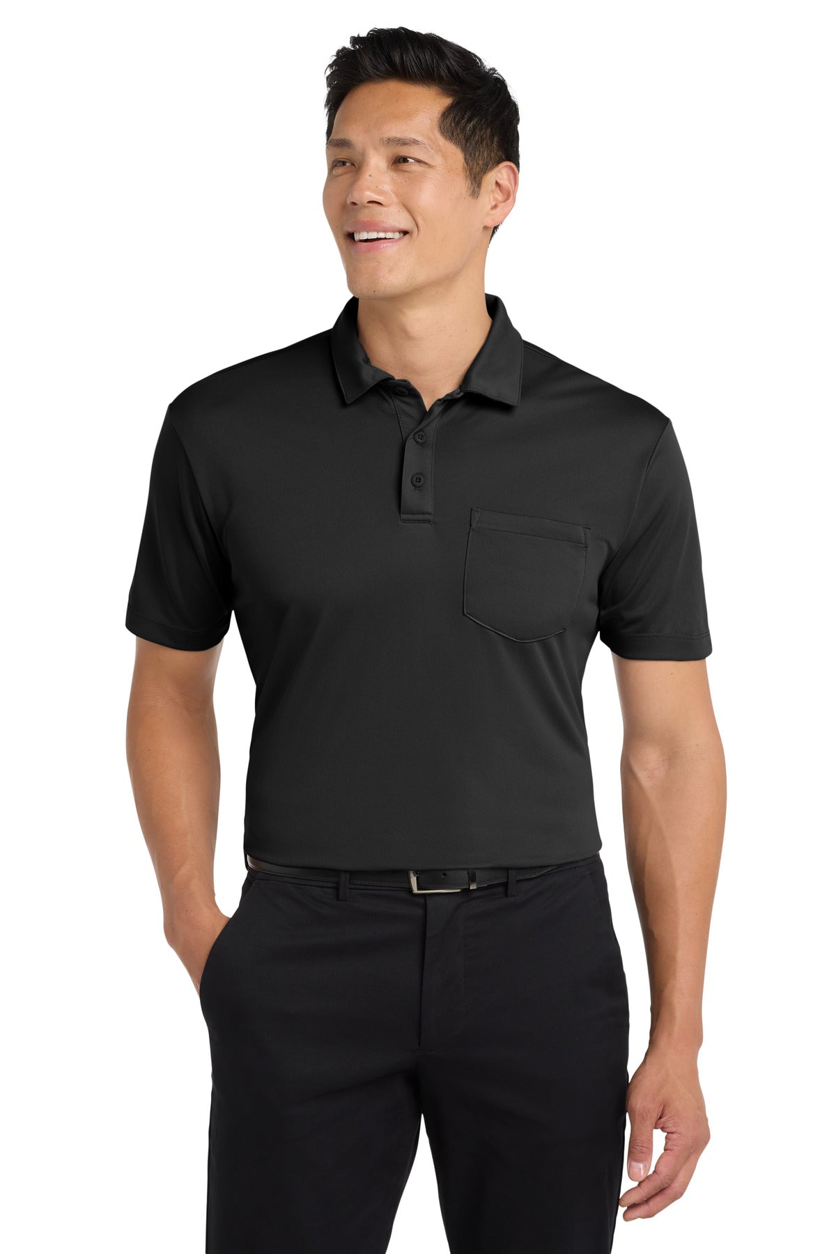 Port Authority K540P Silk Touch Performance Pocket Polo Wholesale Blank