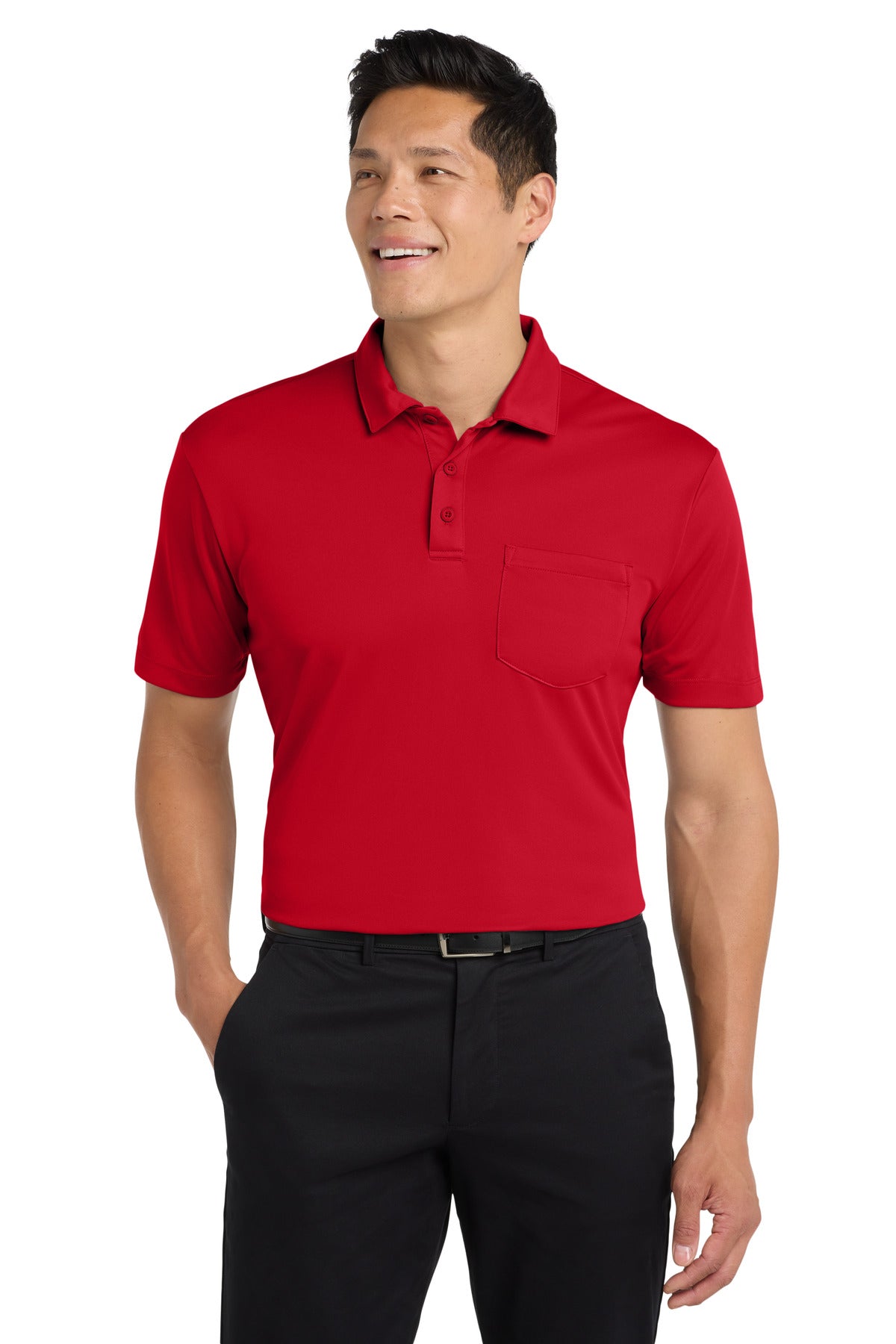 Port Authority K540P Silk Touch Performance Pocket Polo Wholesale Blank