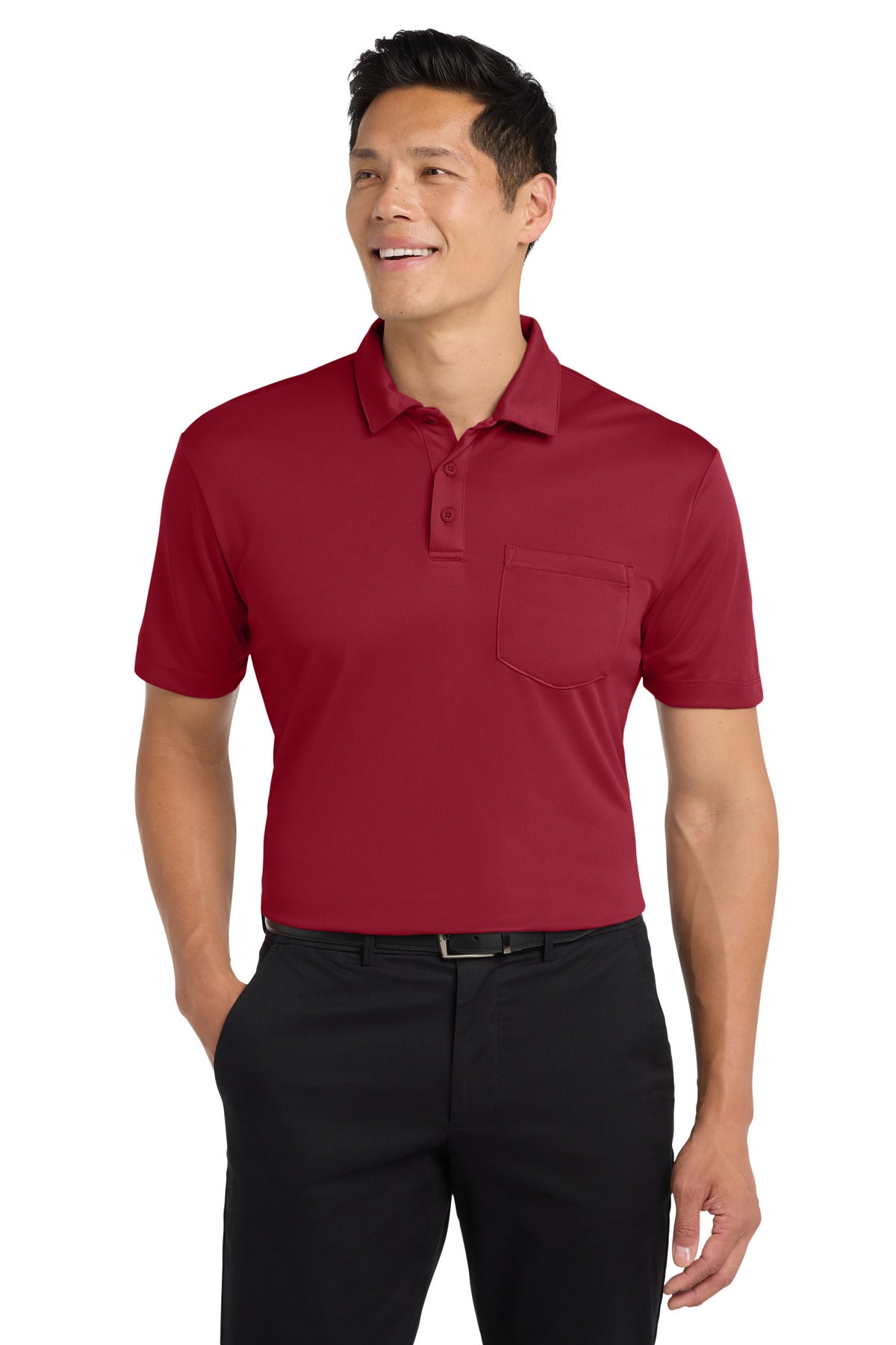 Port Authority K540P Silk Touch Performance Pocket Polo Wholesale Blank