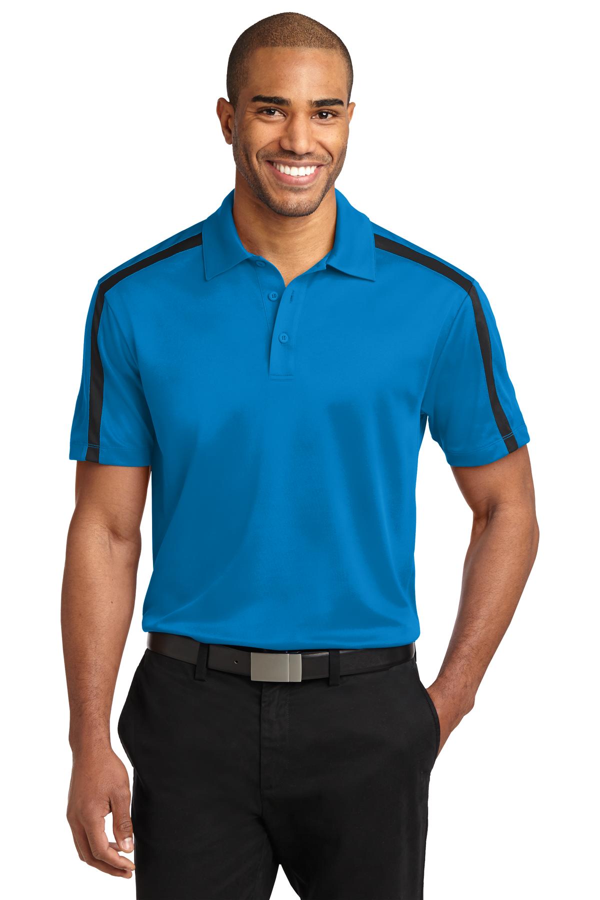 Port Authority ® Silk Touch™ Performance Colorblock Stripe Polo. K547 - Port Authority K547