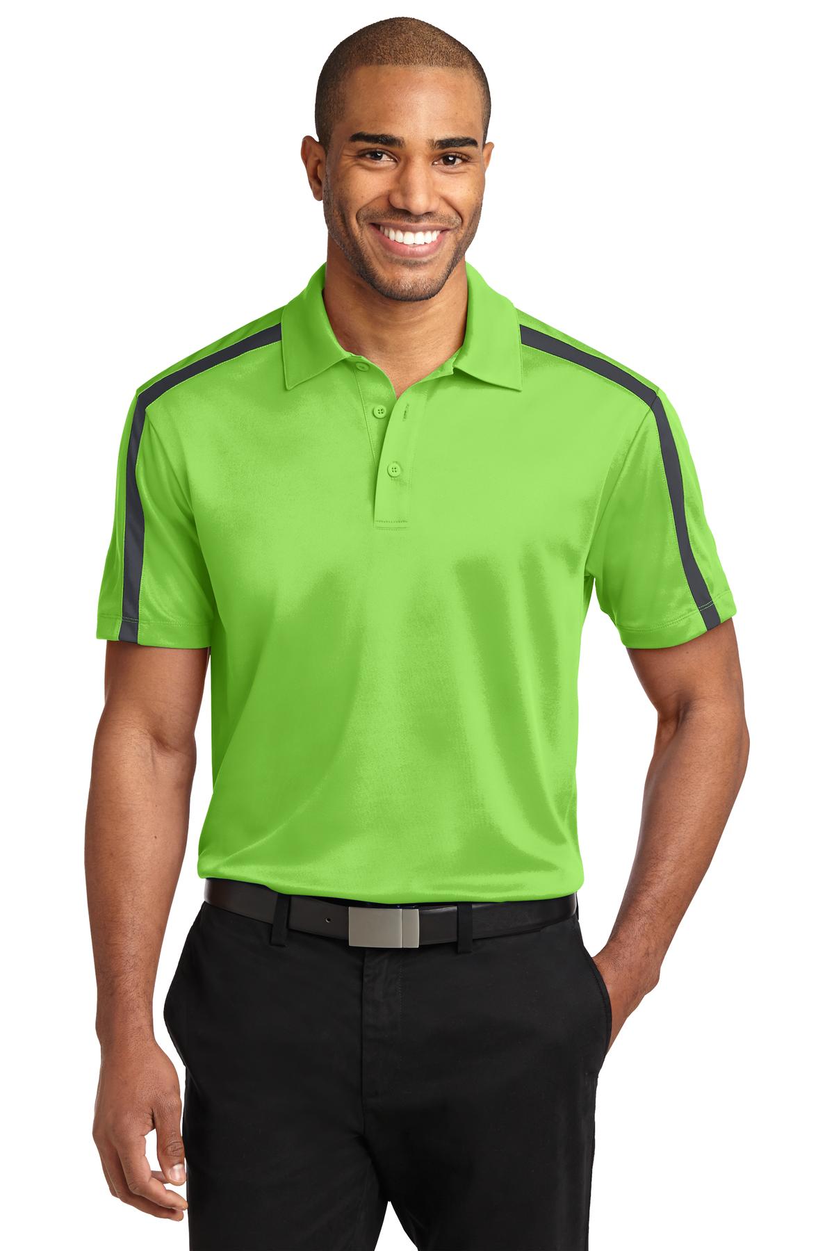 Port Authority ® Silk Touch™ Performance Colorblock Stripe Polo. K547 - Port Authority K547