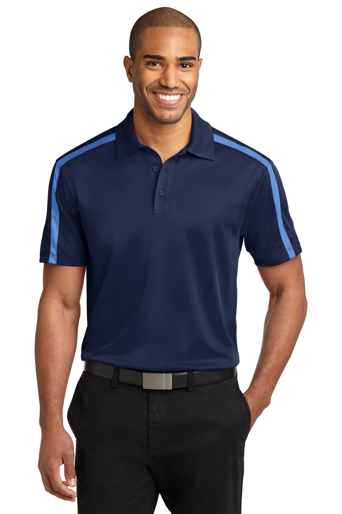 Port Authority K547 Silk Touch Performance Colorblock Stripe Polo