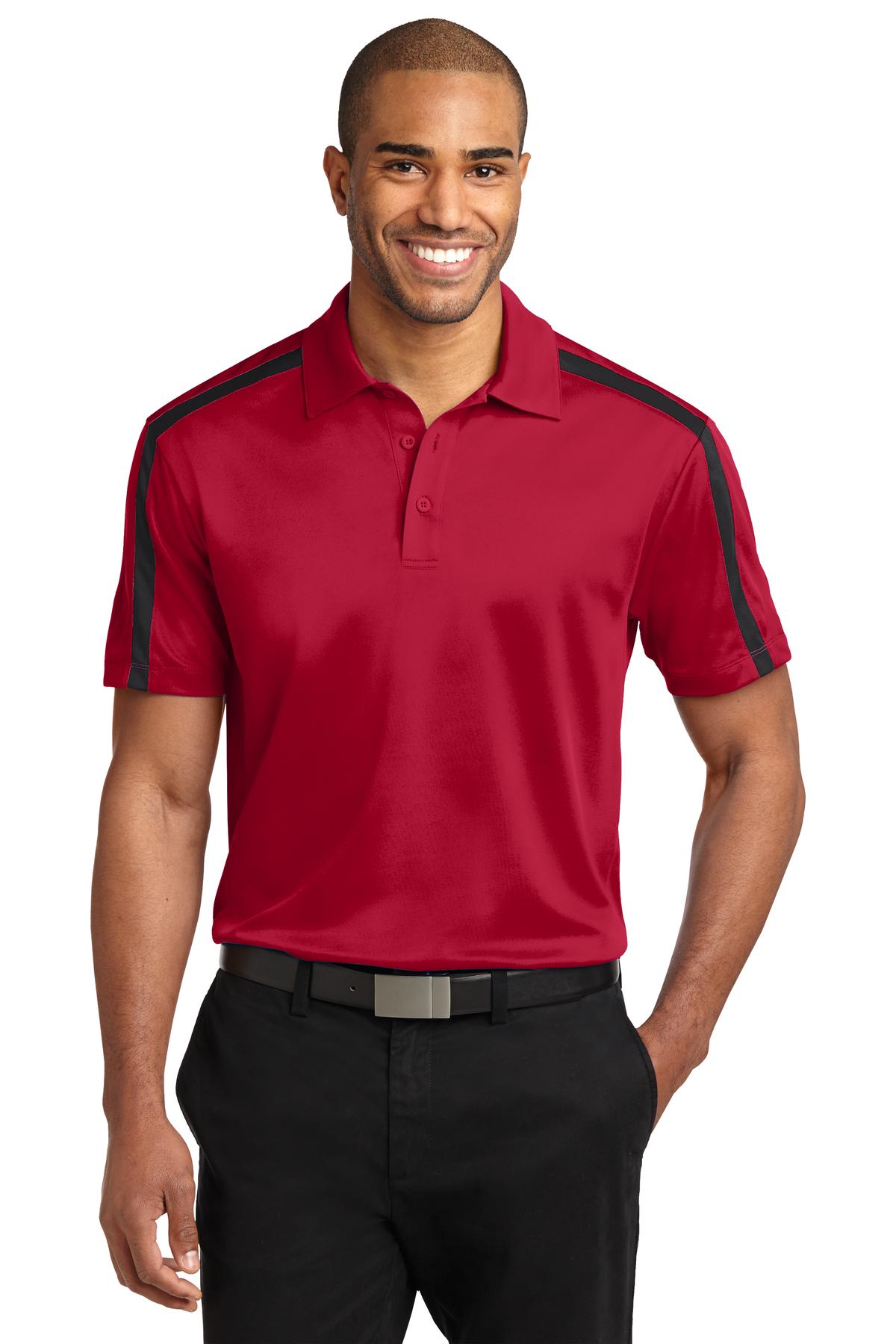 Port Authority ® Silk Touch™ Performance Colorblock Stripe Polo. K547 - Port Authority K547