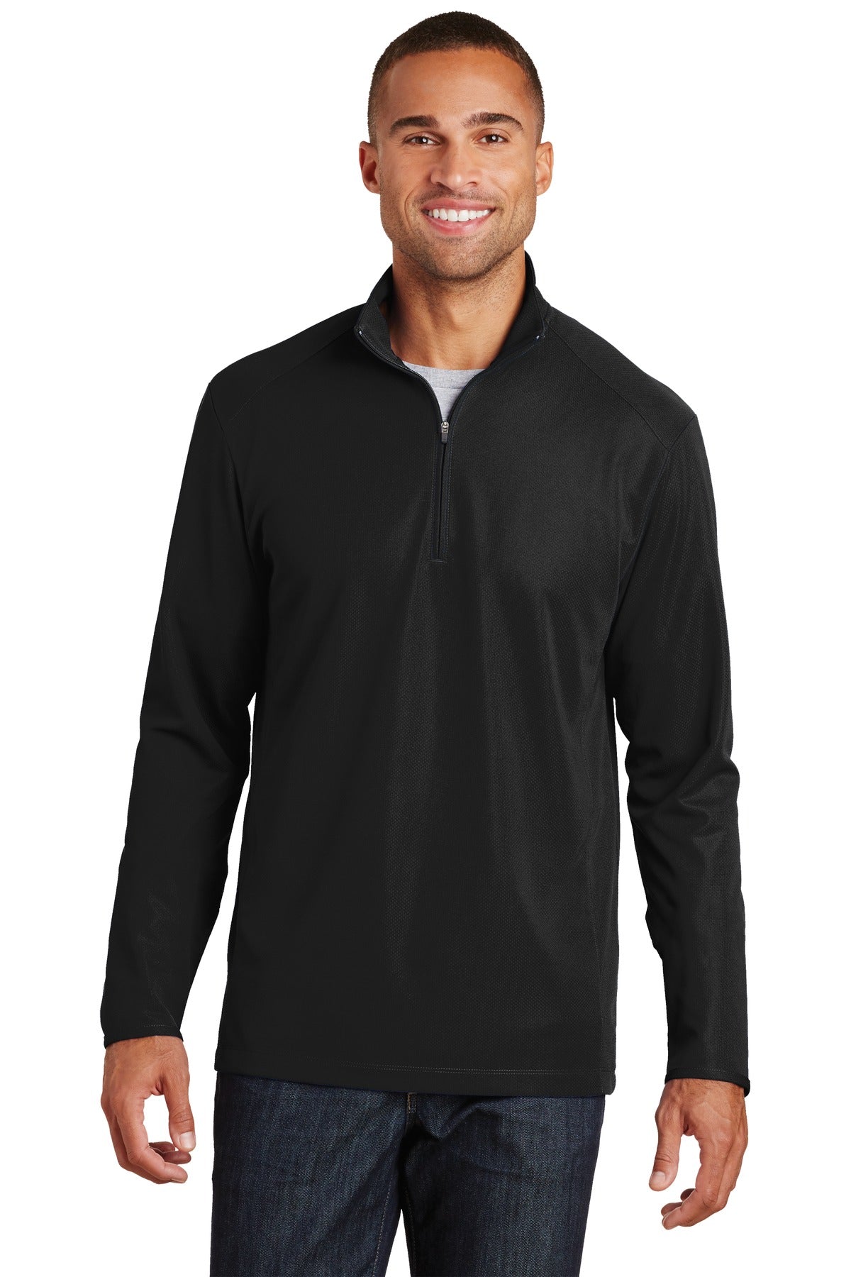 Port Authority ® Pinpoint Mesh 1/2-Zip. K806 - Port Authority K806