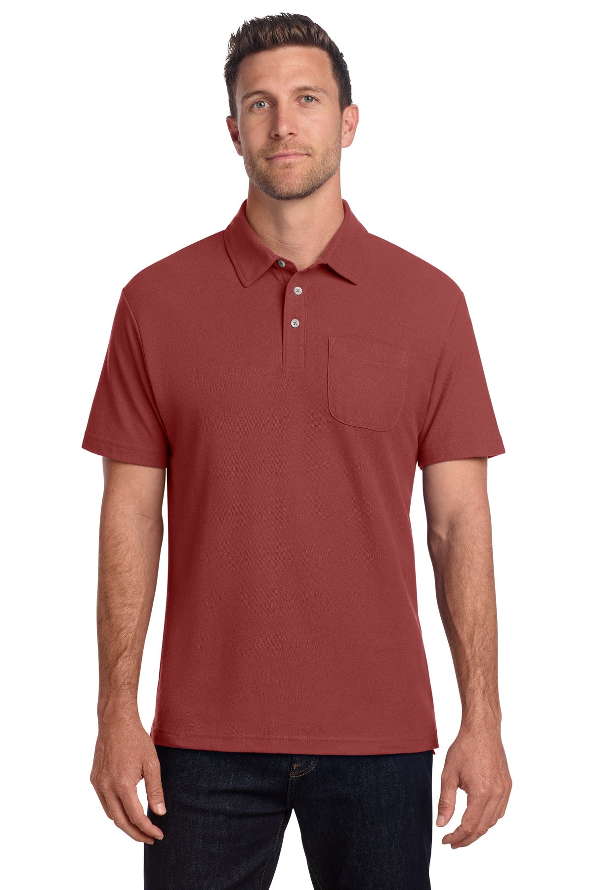 Port Authority ® C-FREE ® Cotton Blend Pique Pocket Polo K868 - Port Authority K868