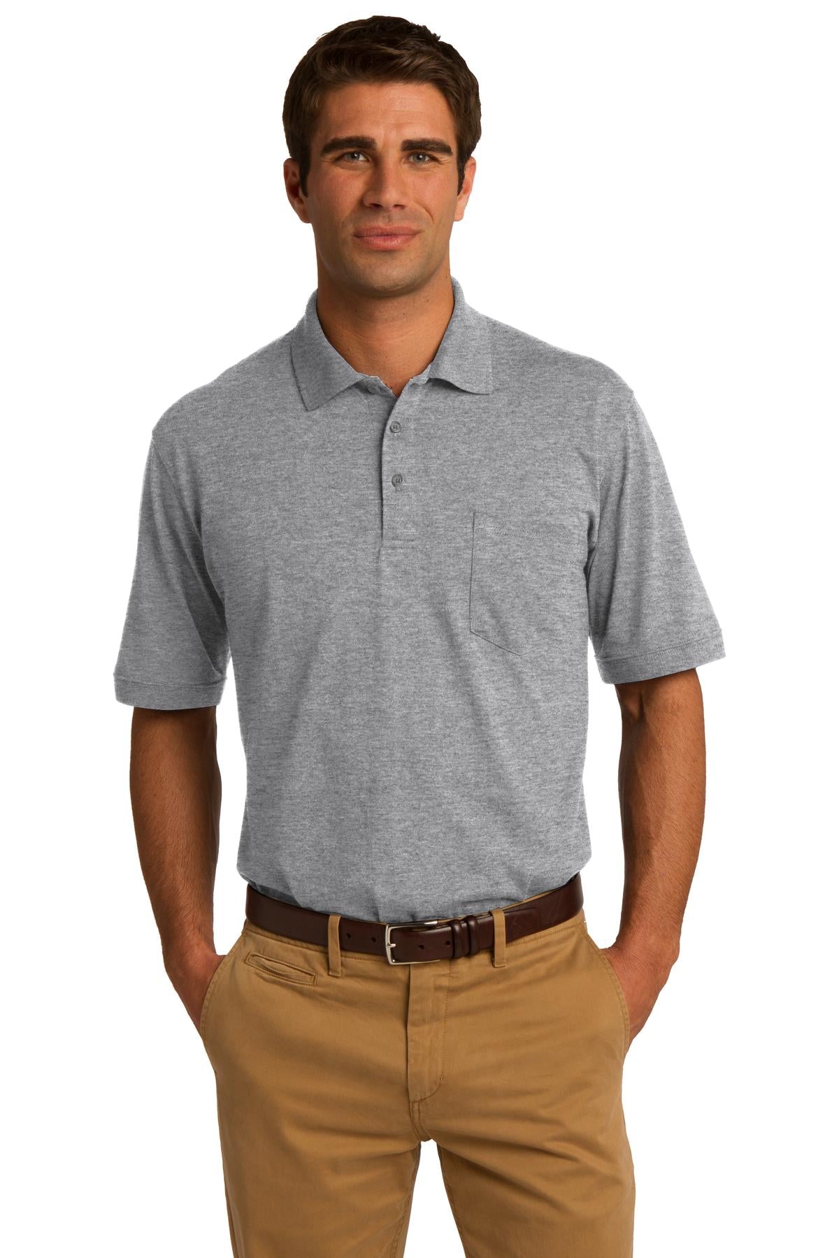 Port & Co ™ Core Blend Jersey Knit Pocket Polo. KP55P - Port & Company KP55P