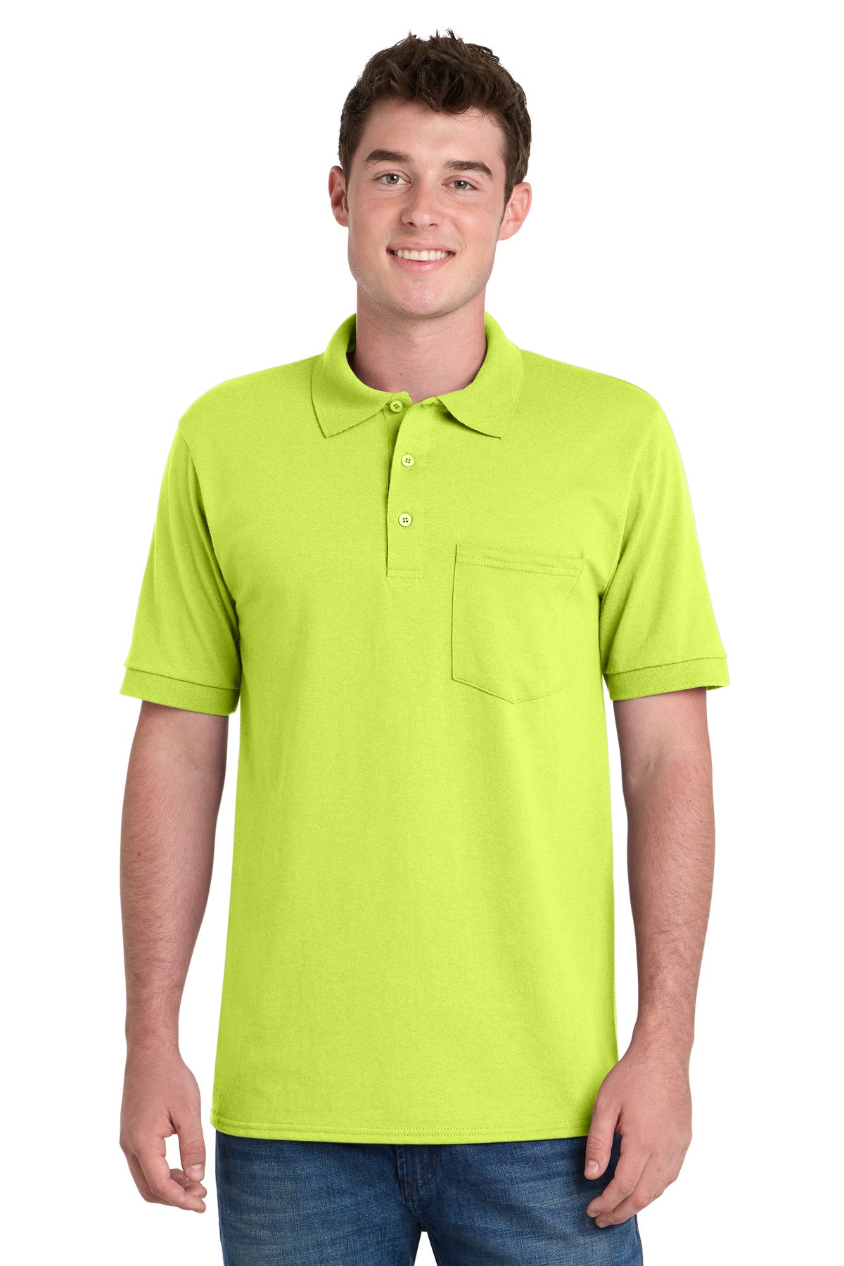 Port & Co ™ Core Blend Jersey Knit Pocket Polo. KP55P - Port & Co KP55P