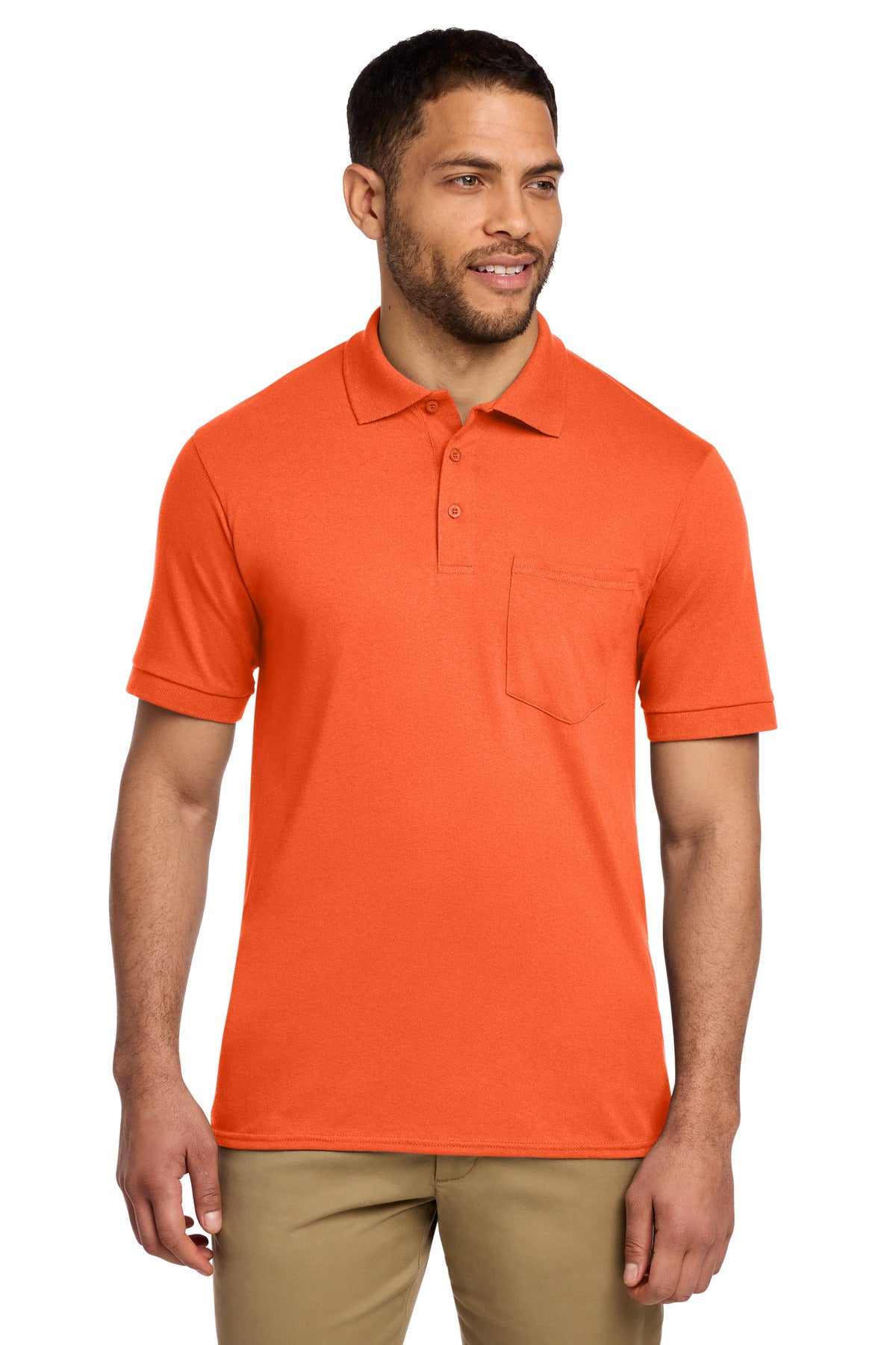 Port & Co ™ Core Blend Jersey Knit Pocket Polo. KP55P - Port & Co KP55P
