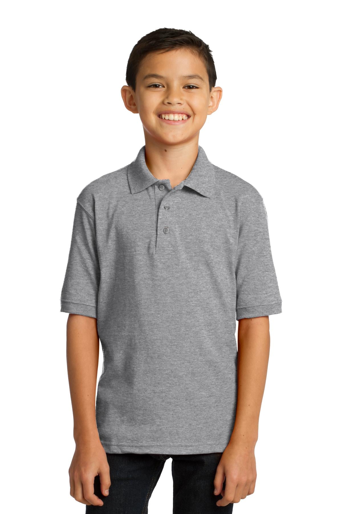 Port & Co ™ Youth Core Blend Jersey Knit Polo. KP55Y - Port & Company KP55Y