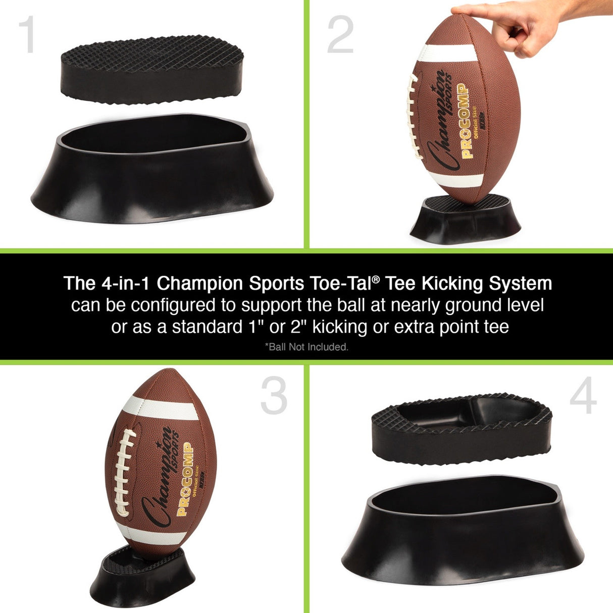 Champion Sports TOE-TAL 4-IN-1 KICKING TEE