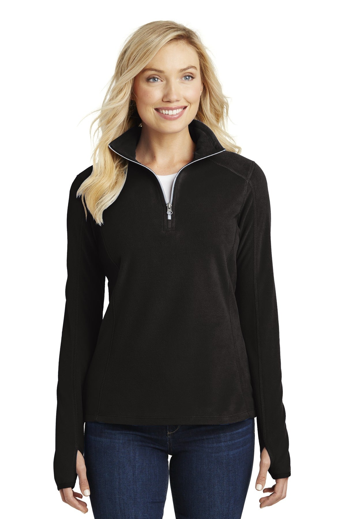 Port Authority ® Women's Microfleece 1/2-Zip Pullover. L224 - Port Authority L224