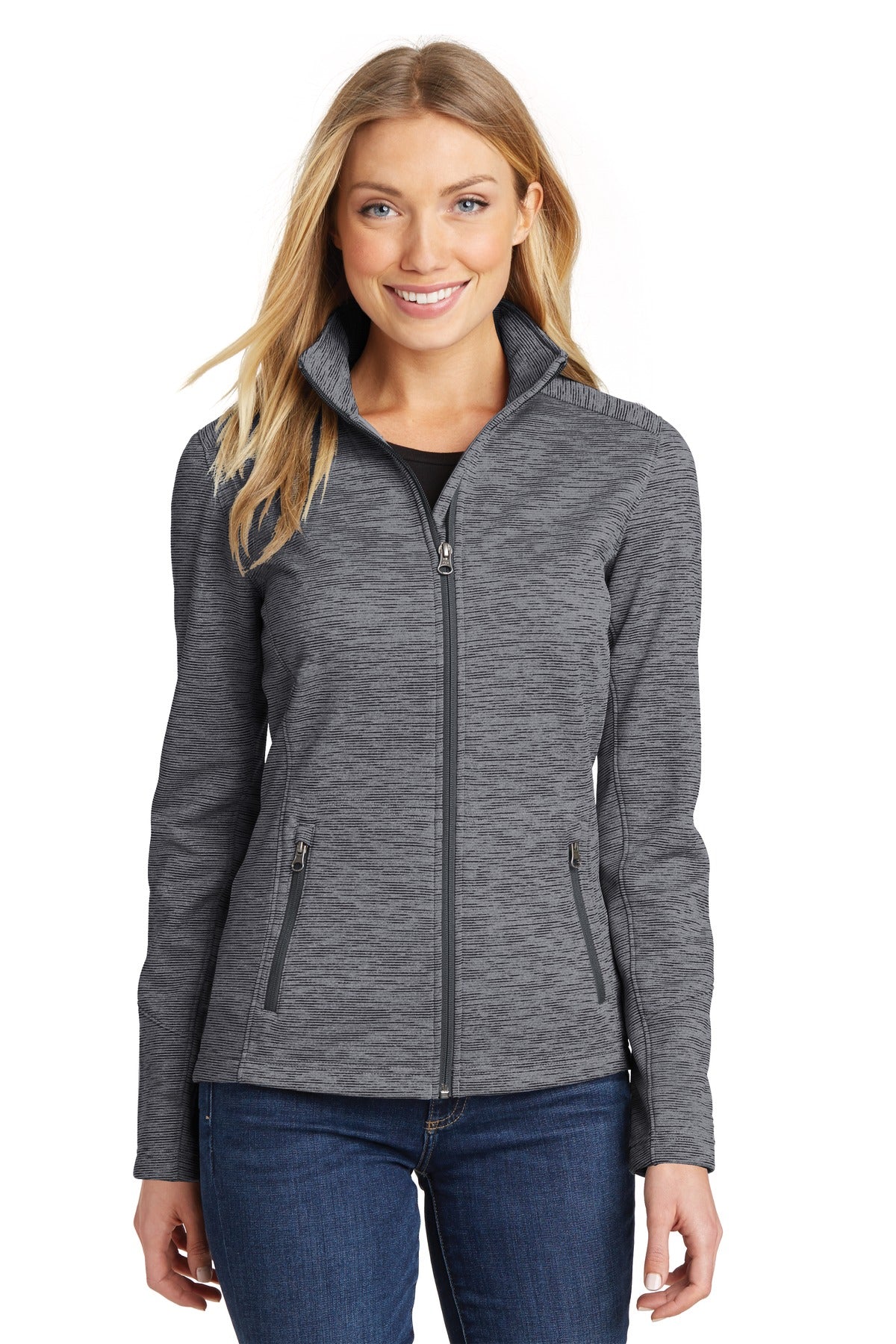 Port Authority ® Women's Digi Stripe Fleece Jacket. L231 - Port Authority L231