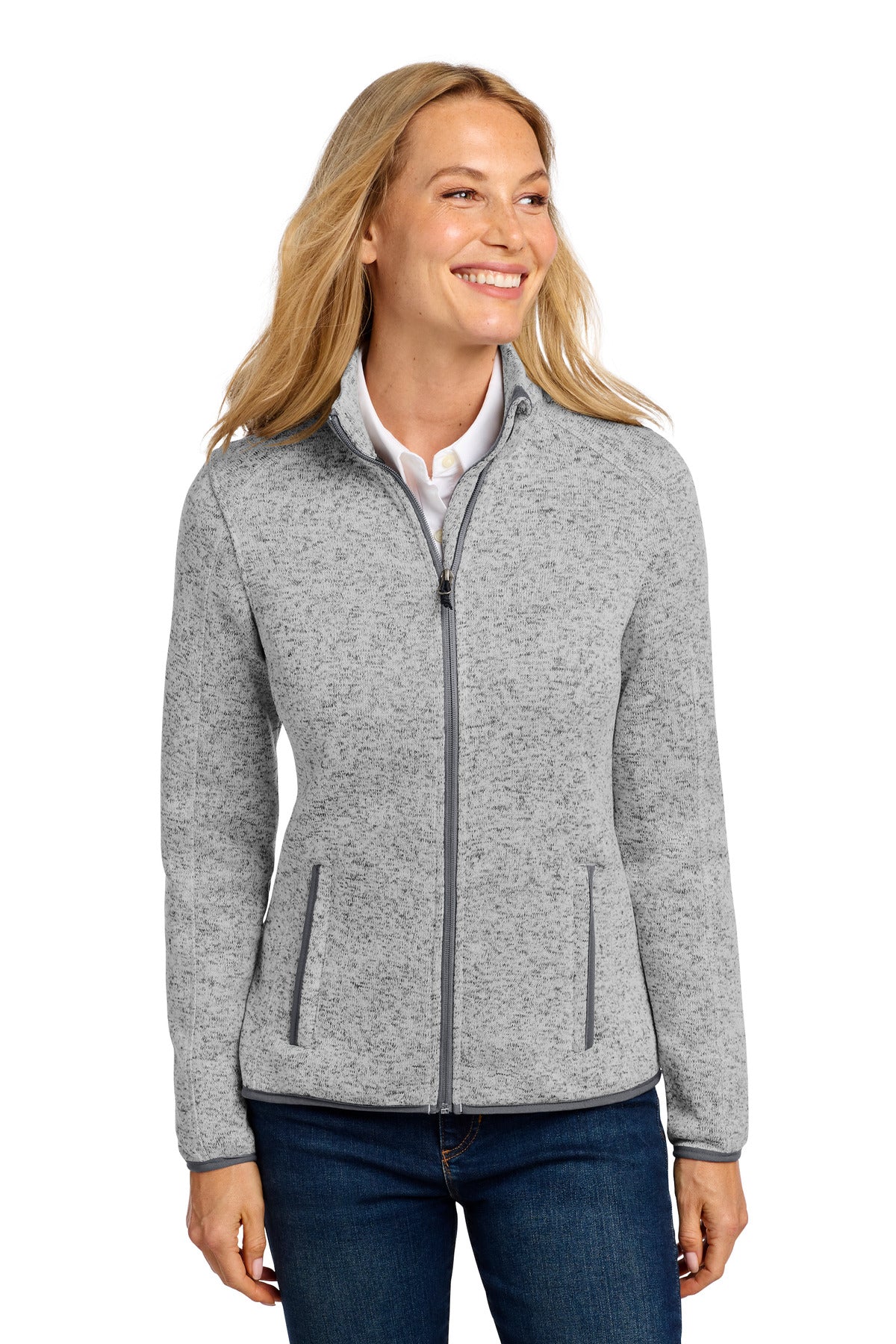 Port Authority L232 Women's Sweater Fleece Jacket