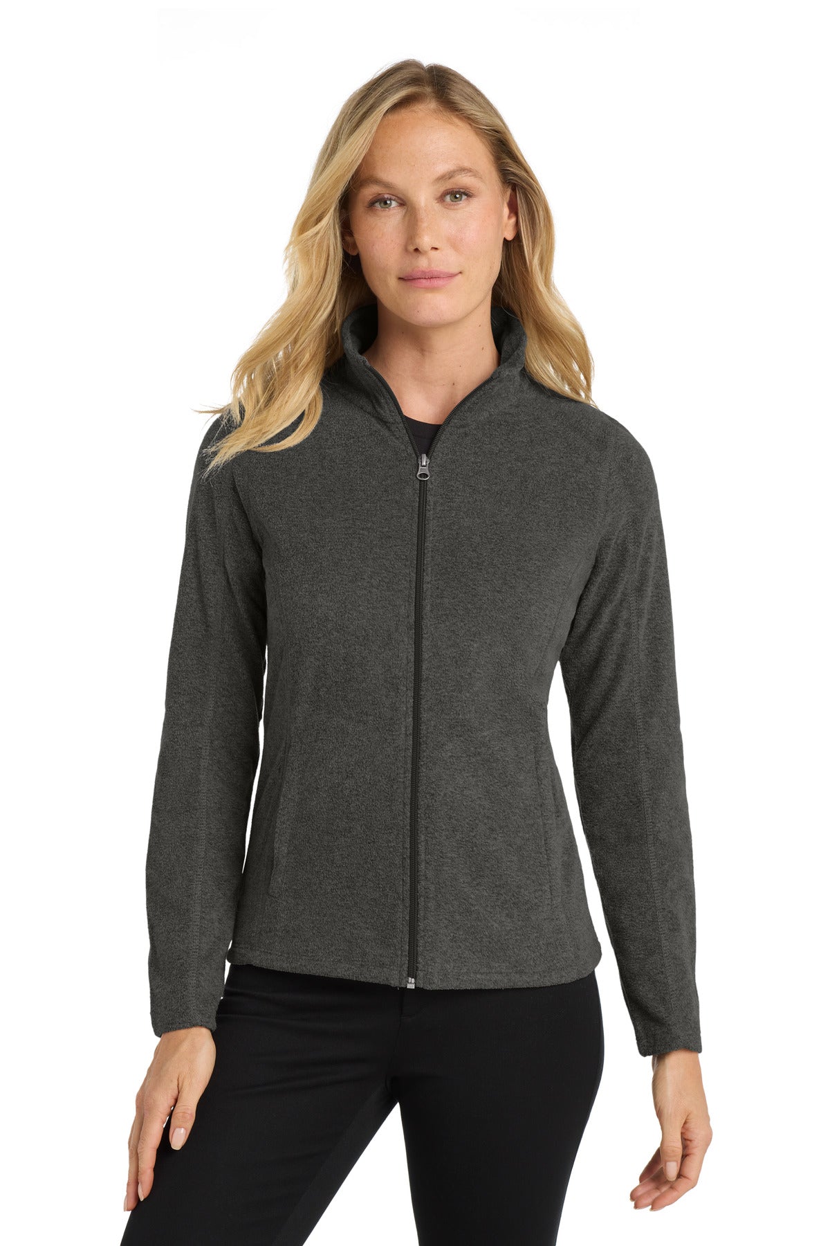 Port Authority ® Women's Heather Microfleece Full-Zip Jacket. L235 - Port Authority L235