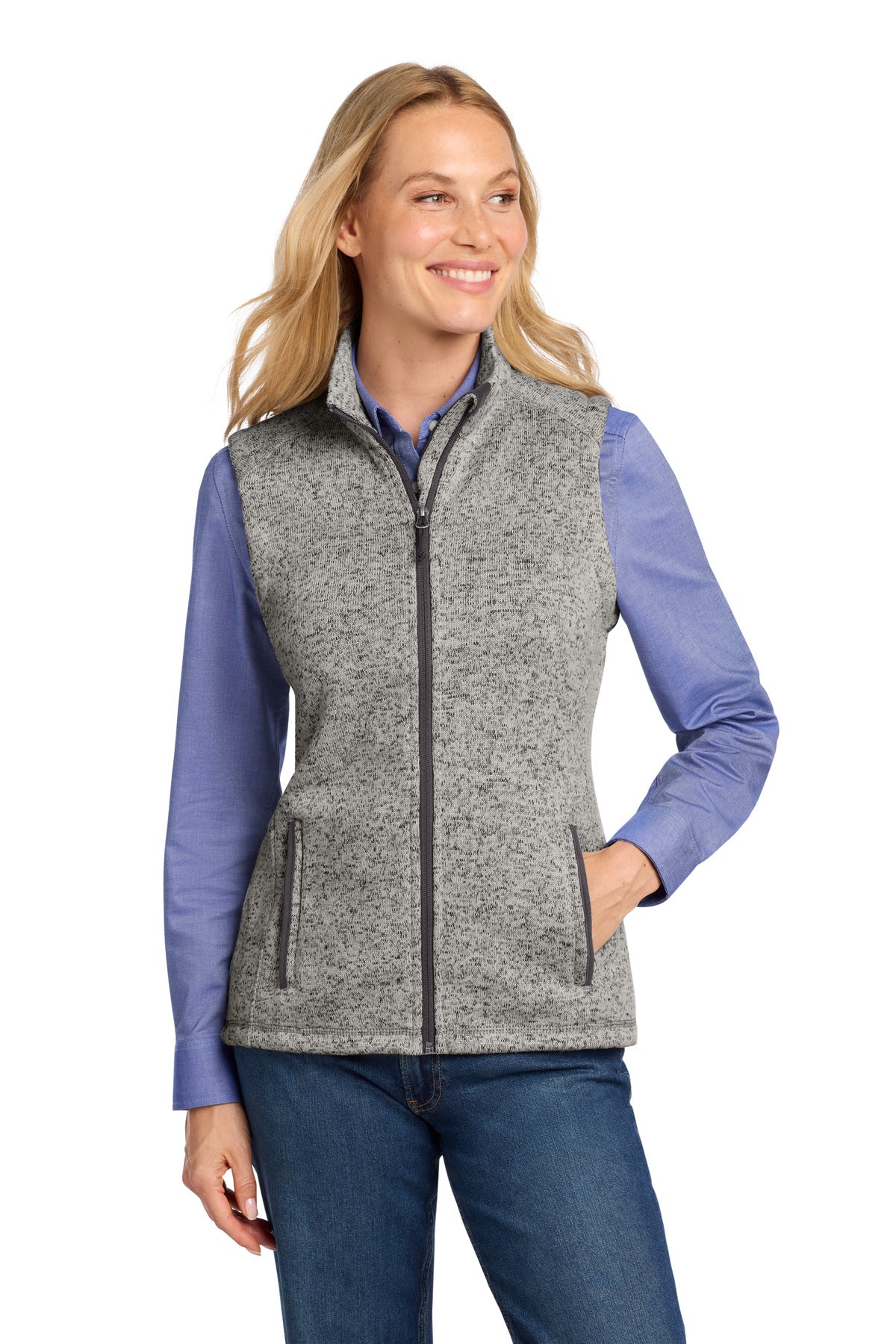Port Authority L236 Women's Sweater Fleece Vest