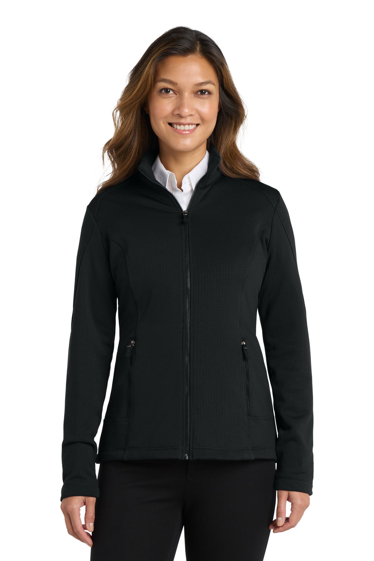 Port Authority ® Women's Grid Fleece Jacket. L239 - Port Authority L239