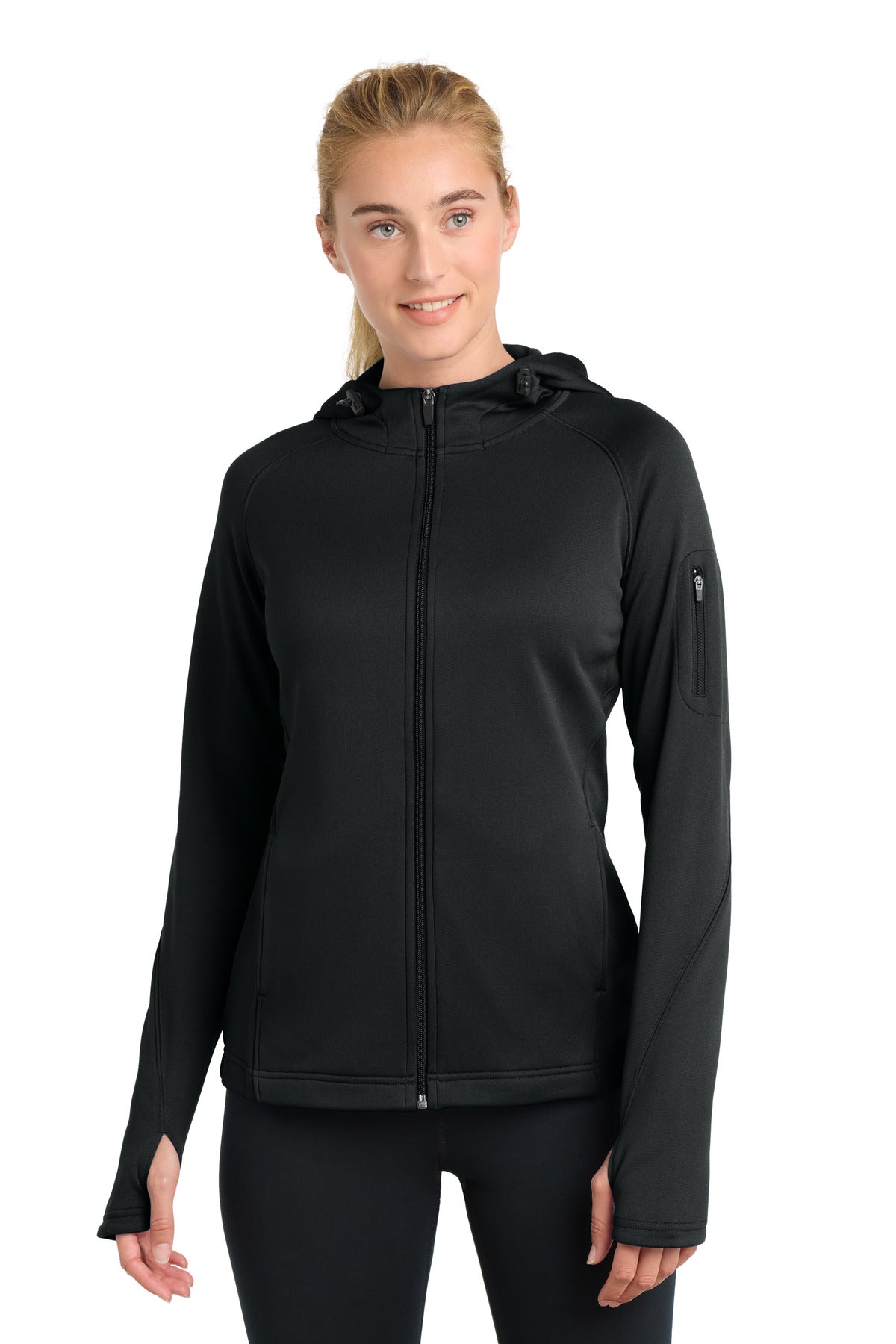 Sport-Tek ® Women's Tech Fleece Full-Zip Hooded Jacket. L248 - Sport-Tek L248