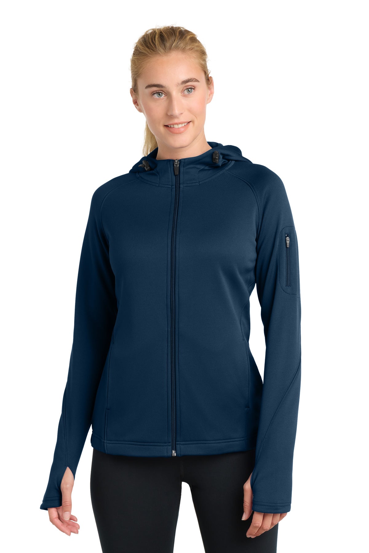 Sport-Tek ® Women's Tech Fleece Full-Zip Hooded Jacket. L248 - Sport-Tek L248