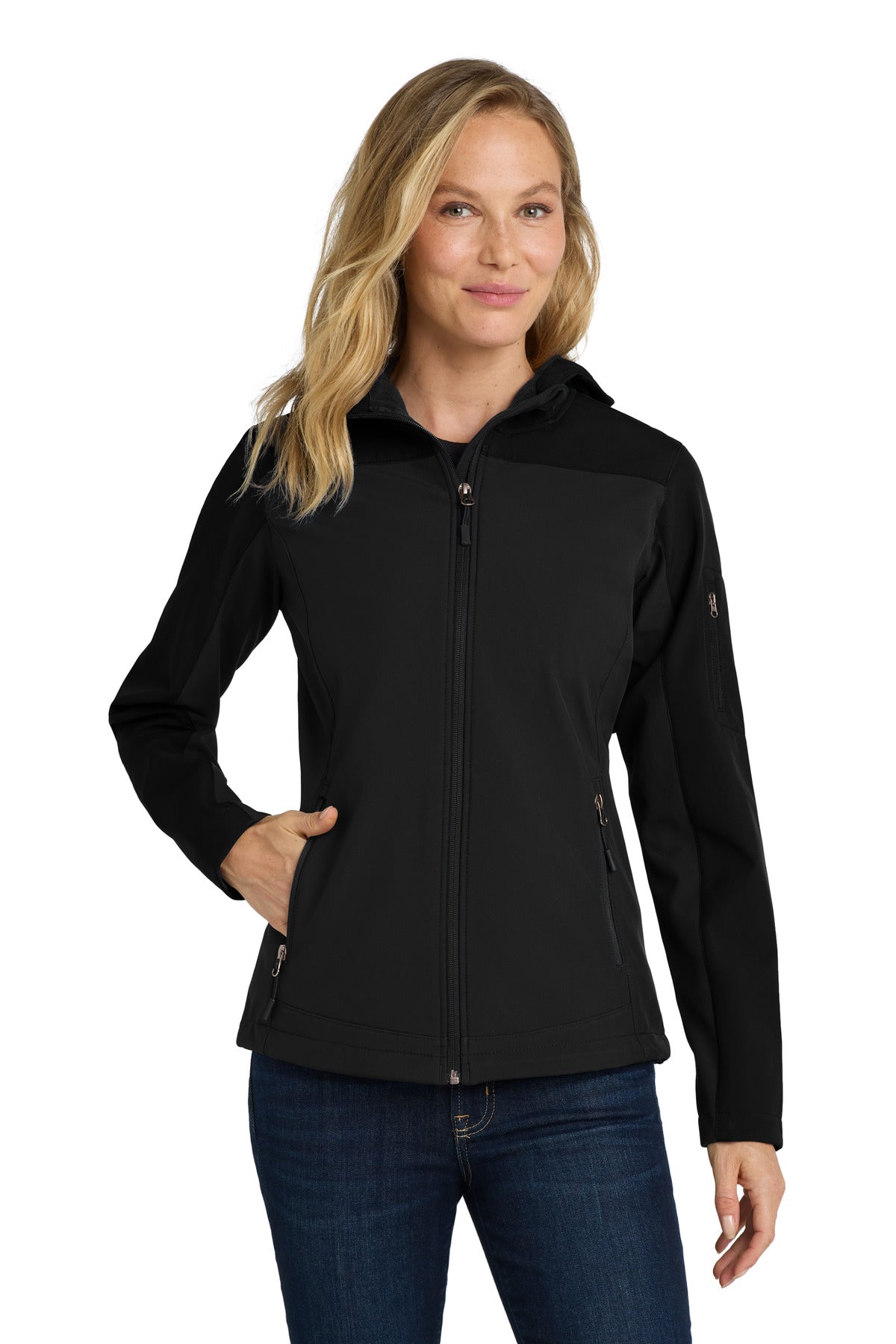 Port Authority ® Women's Hooded Core Soft Shell Jacket. L335 - Port Authority L335