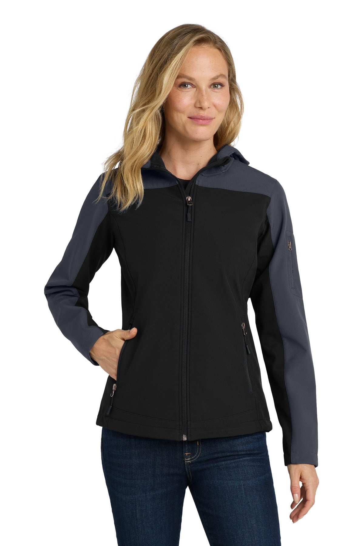 Port Authority ® Women's Hooded Core Soft Shell Jacket. L335 - Port Authority L335