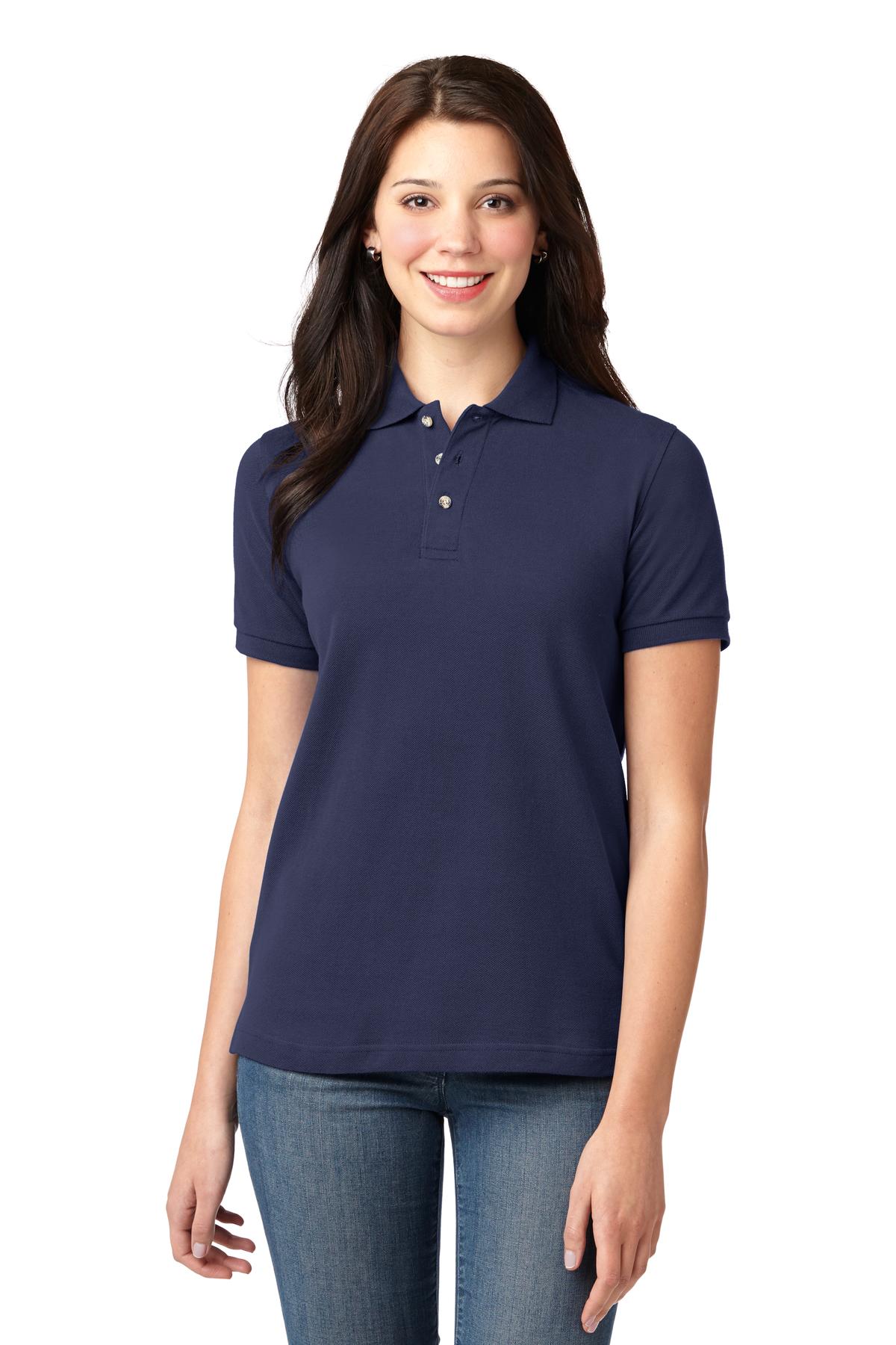 Port Authority ® Women's Heavyweight Cotton Pique Polo. L420 - Port Authority L420