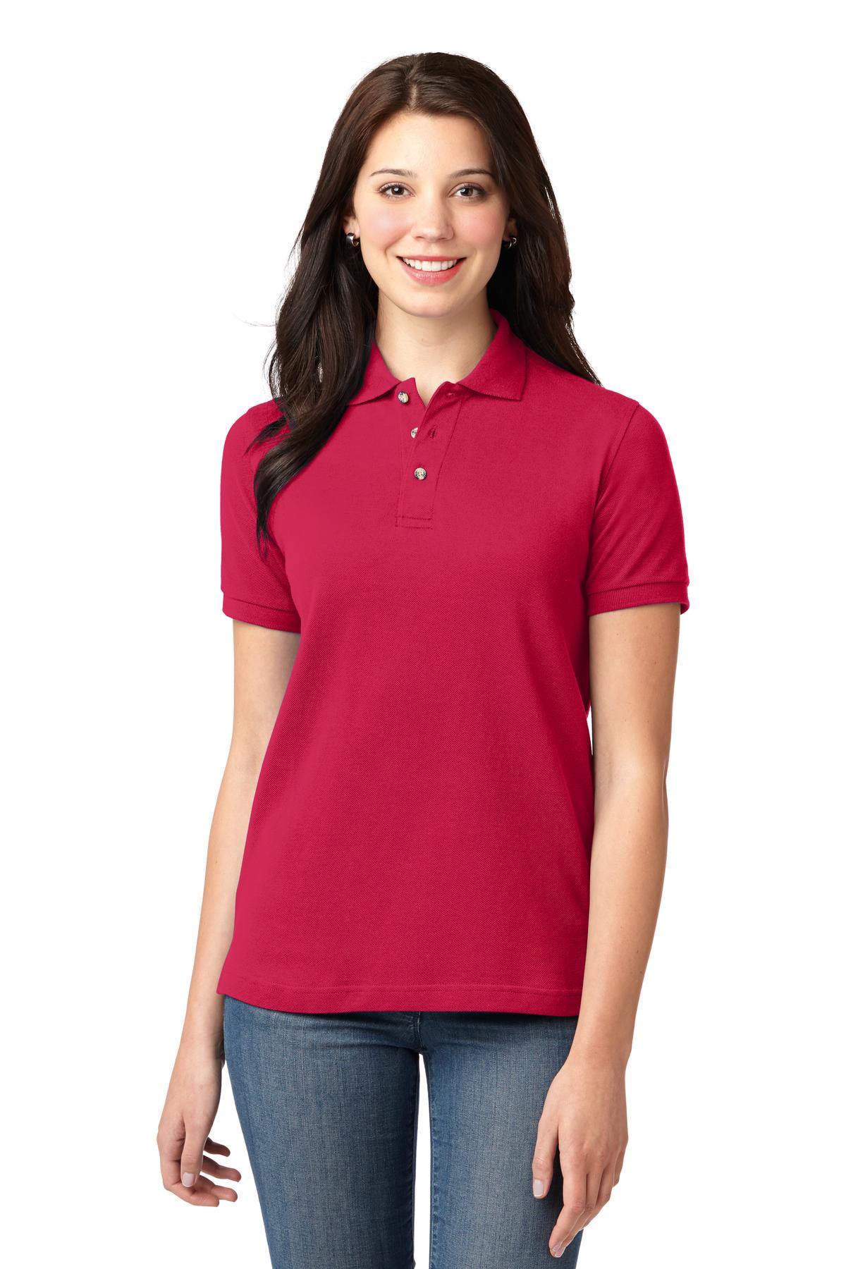 Port Authority L420 Women's Heavyweight Cotton Pique Polo