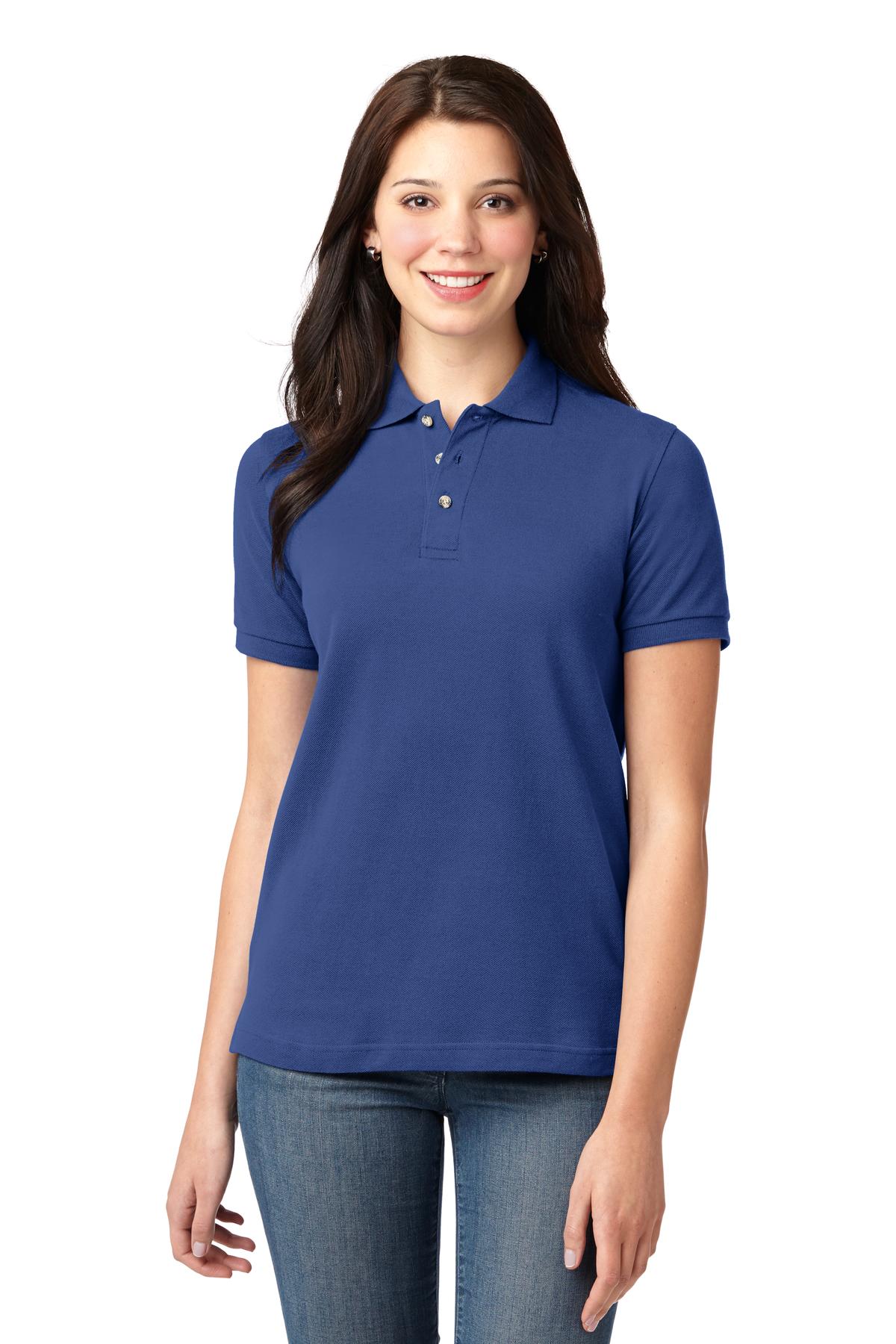 Port Authority ® Women's Heavyweight Cotton Pique Polo. L420 - Port Authority L420
