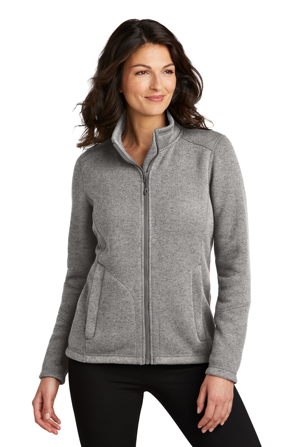 Port Authority L428 Women's Arc Sweater Fleece Jacket | Wholesale