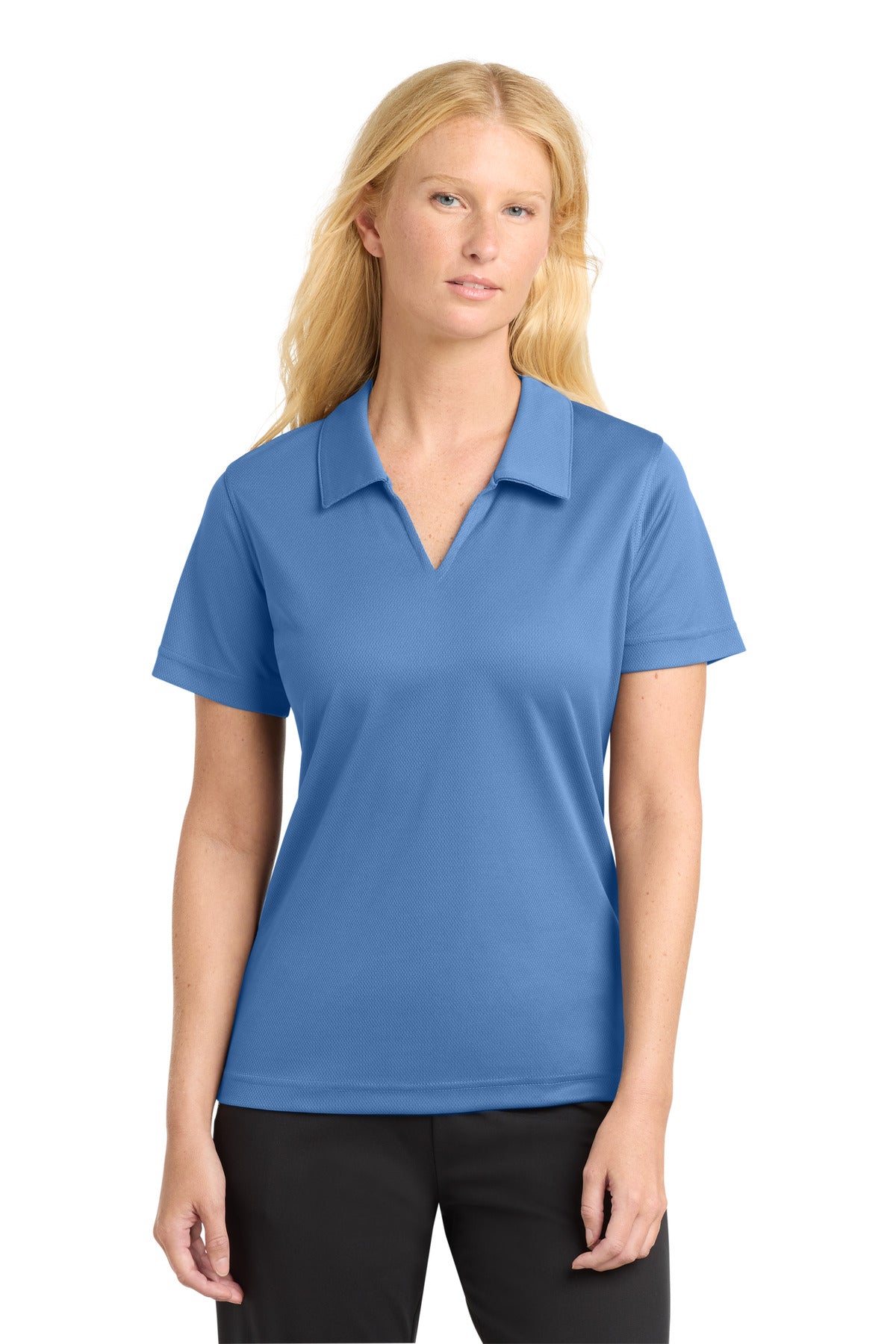 Sport-Tek ® Women's Dri-Mesh ® V-Neck Polo. L469 - Sport-Tek L469