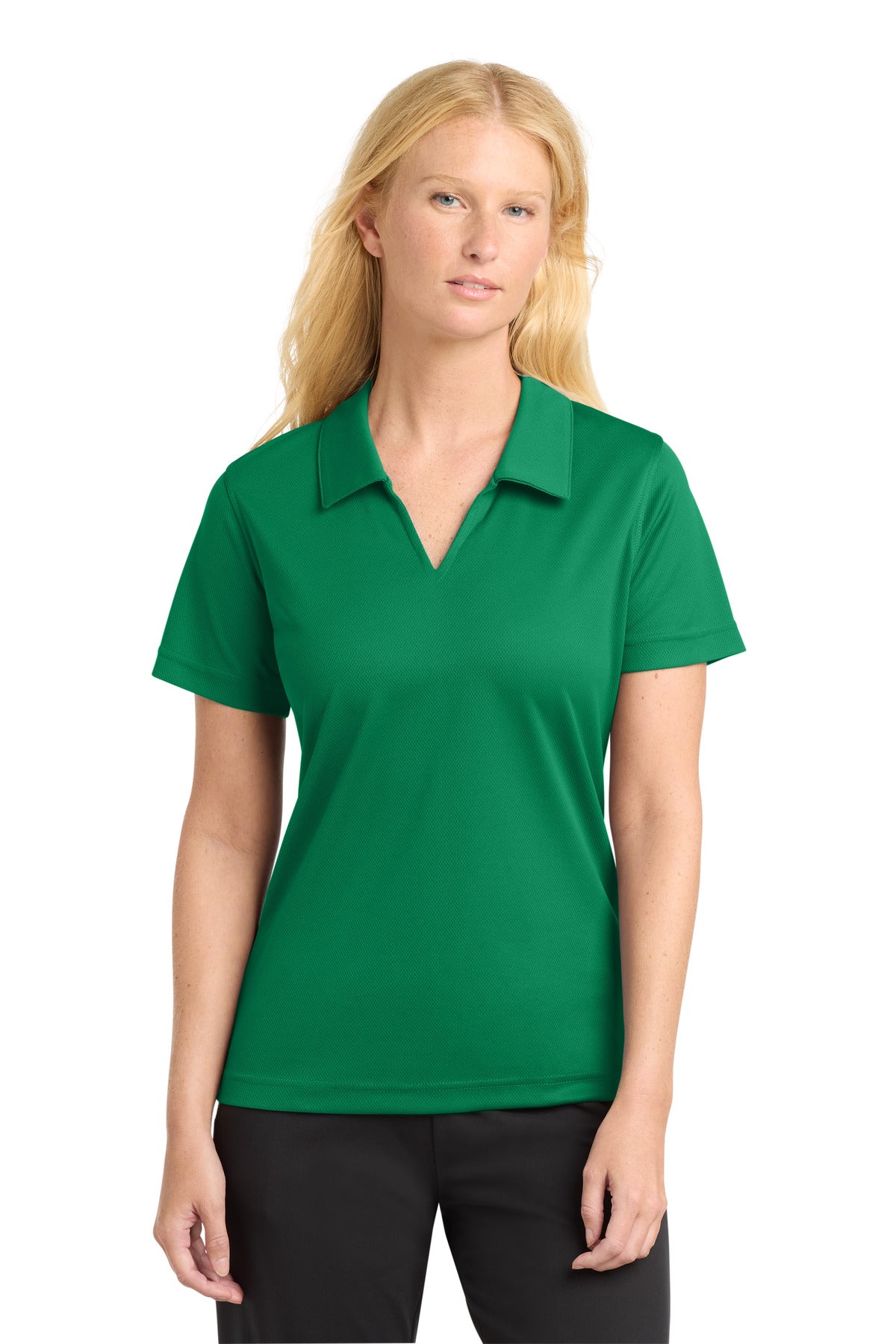 Sport-Tek L469 Women's Dri-Mesh V-Neck Polo
