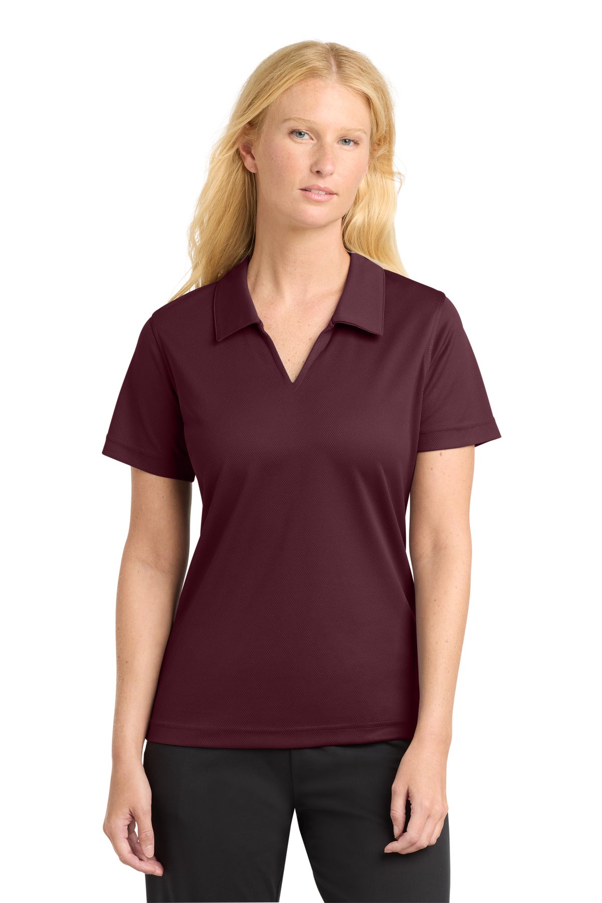 Sport-Tek L469 Women's Dri-Mesh V-Neck Polo