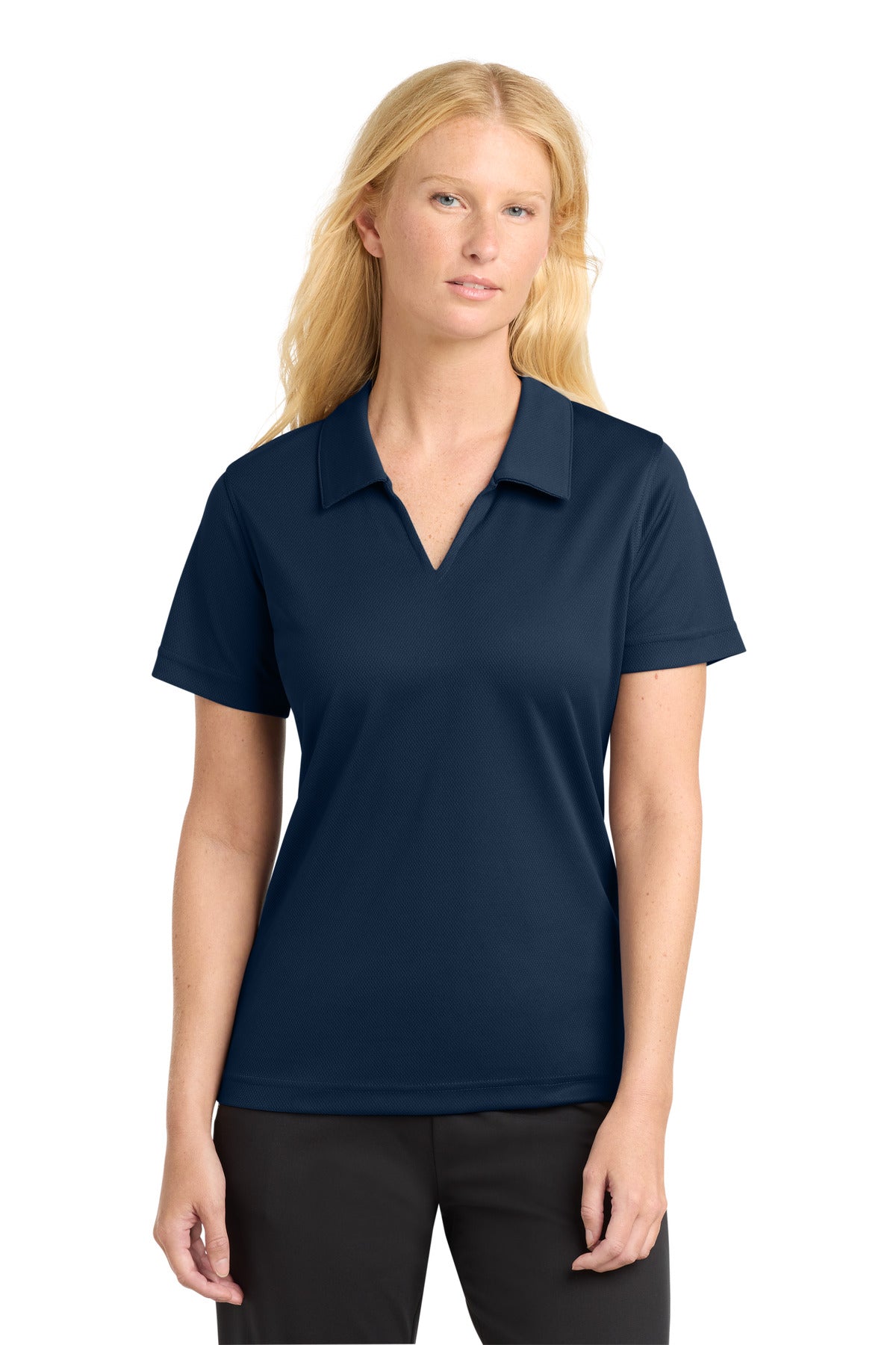 Sport-Tek ® Women's Dri-Mesh ® V-Neck Polo. L469 - Sport-Tek L469