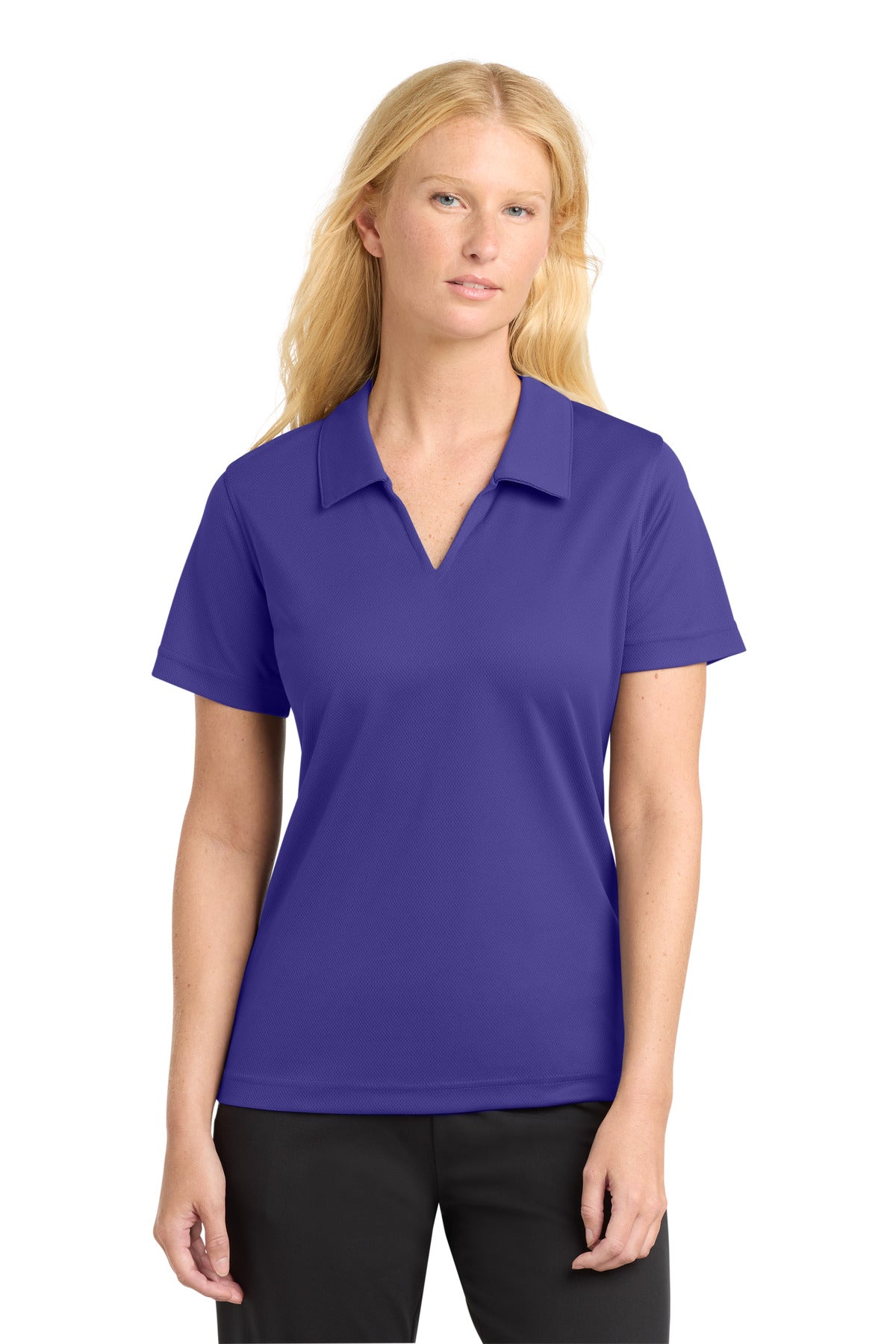 Sport-Tek ® Women's Dri-Mesh ® V-Neck Polo. L469 - Sport-Tek L469