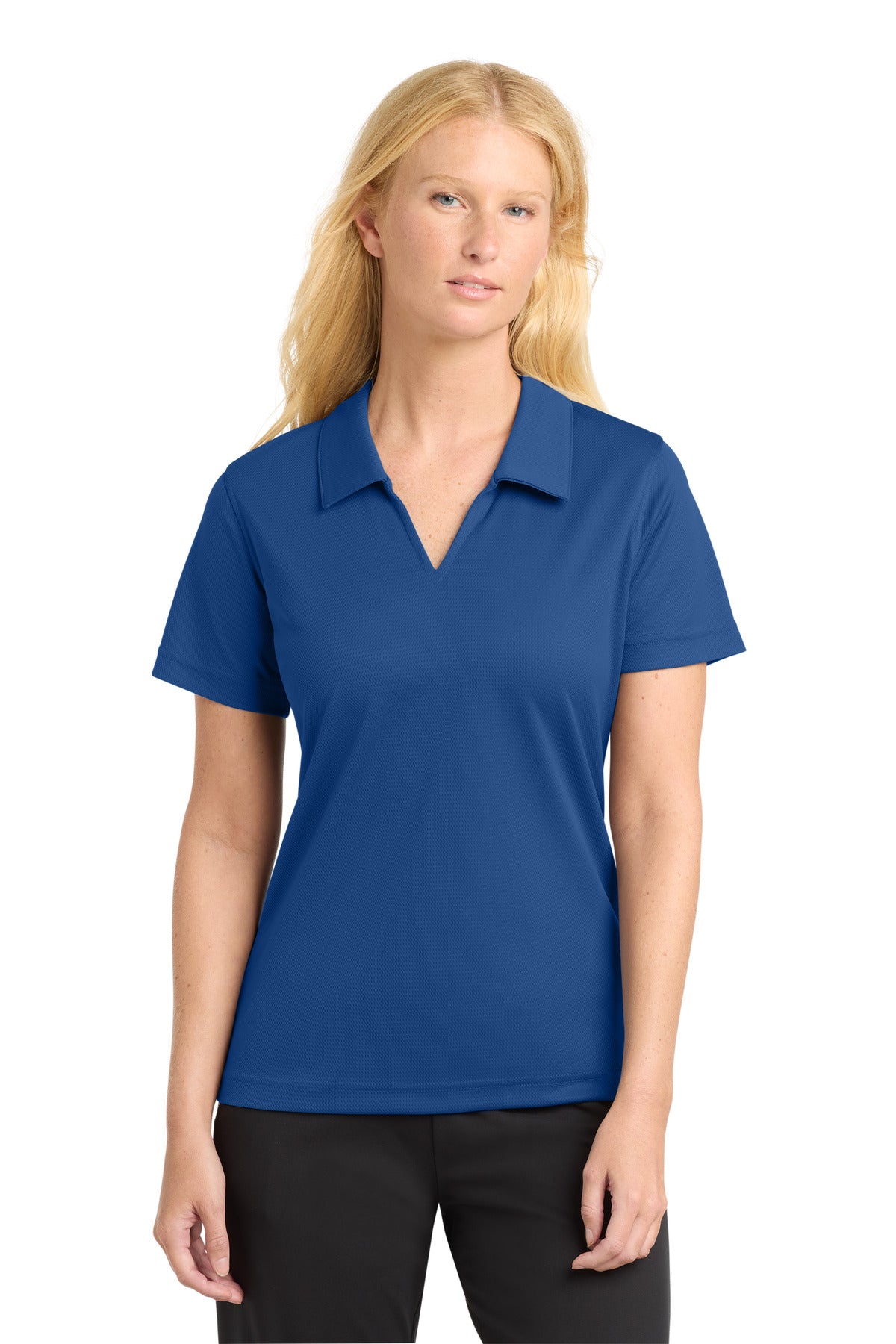 Sport-Tek ® Women's Dri-Mesh ® V-Neck Polo. L469 - Sport-Tek L469